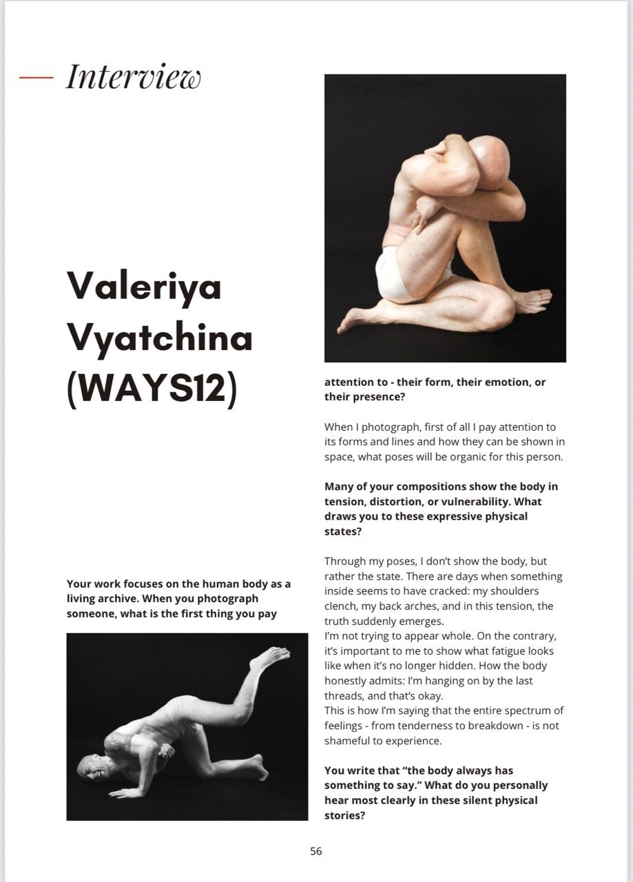 Интервью «Visual Art Journal — Art Magazine». [WAYS12]