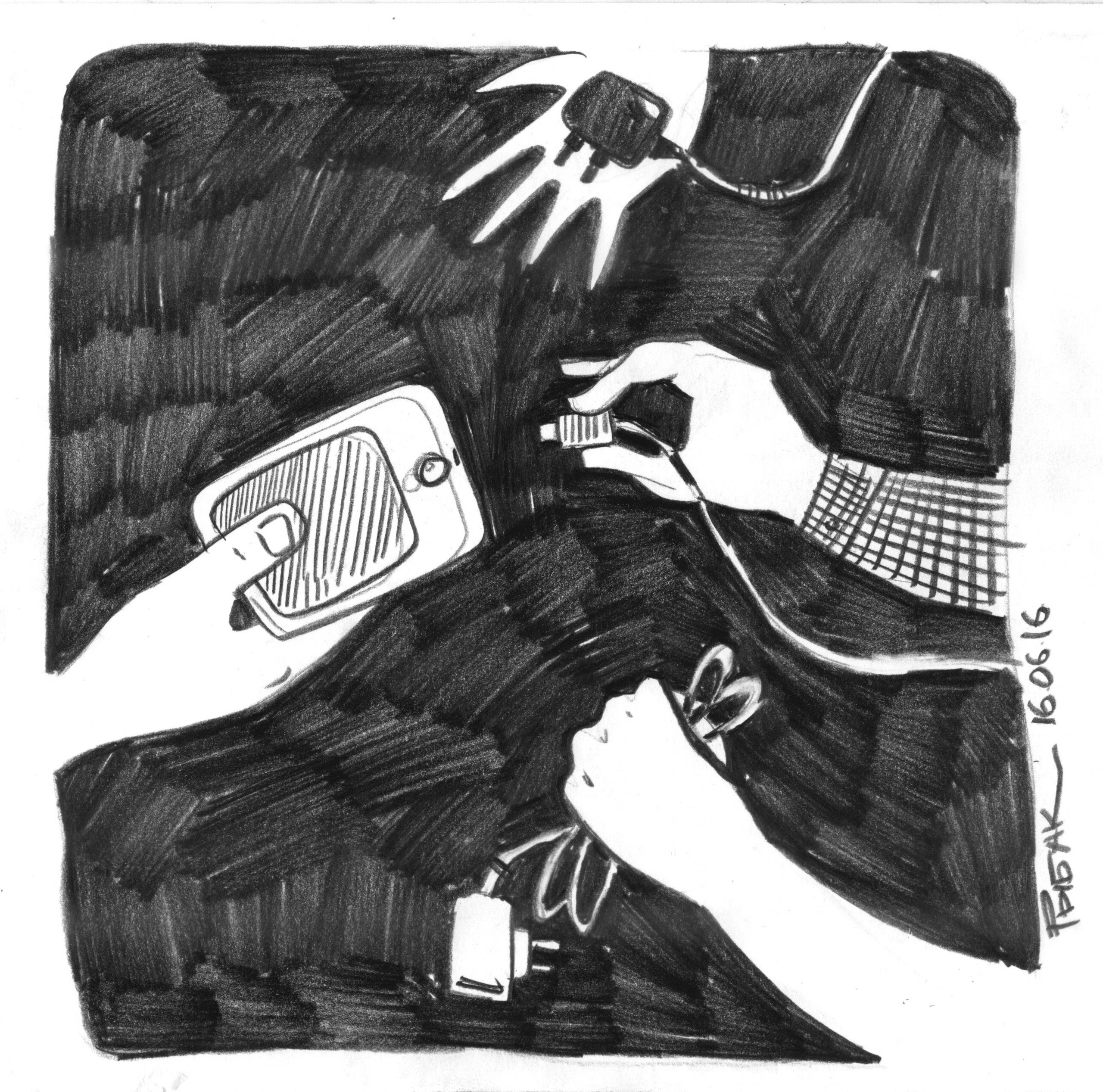 Серия Когда ночуешь не дома. Художник Рыбак Николай