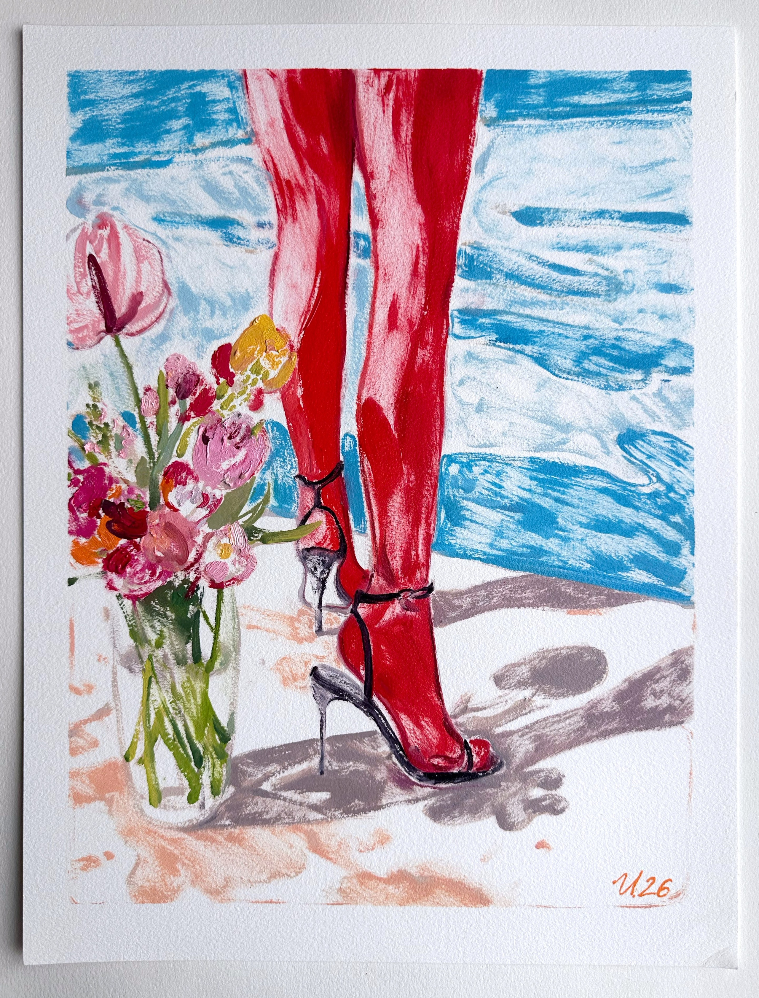 Доступные работы на бумаге (акрил/масло). Визуальный художник Илья Филатов