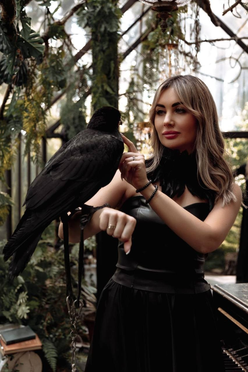 Фото и видеосъемка с черным вороном в Москве