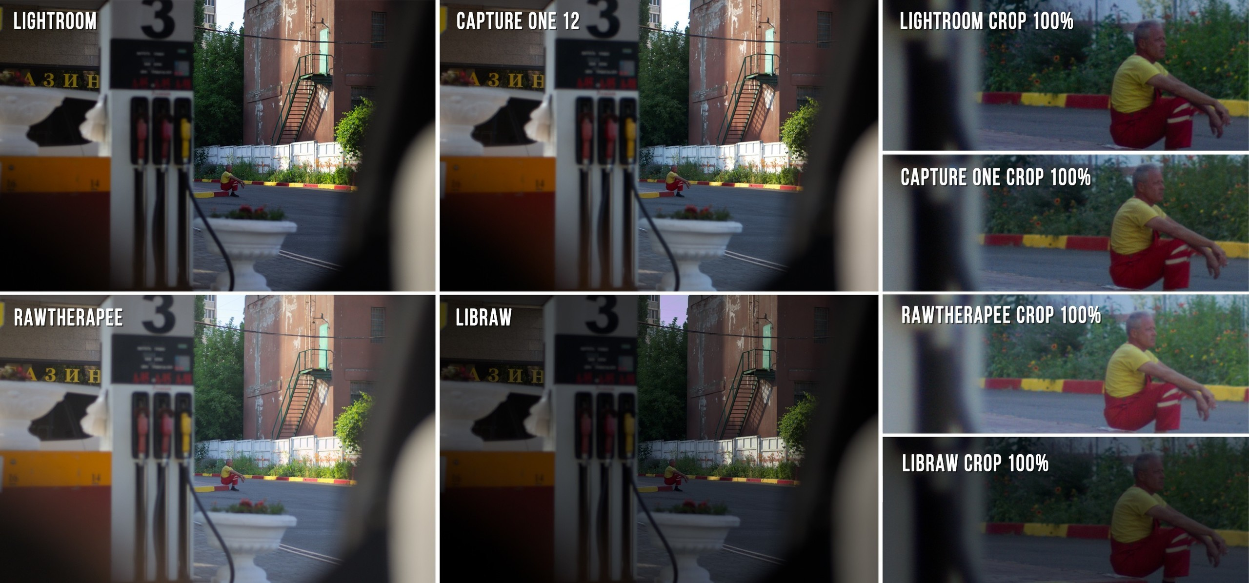 Сравнение RAW-проявщиков: Lightroom, Capture 1, RawTherapee, LibRaw. Фотограф Константин Шамин