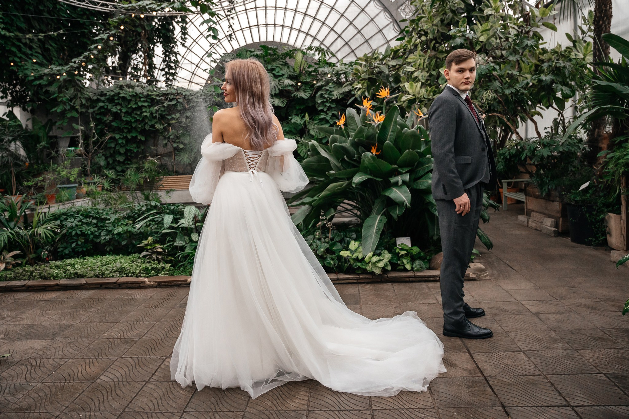 Съемка в любую погоду в оранжерее Таврического сада