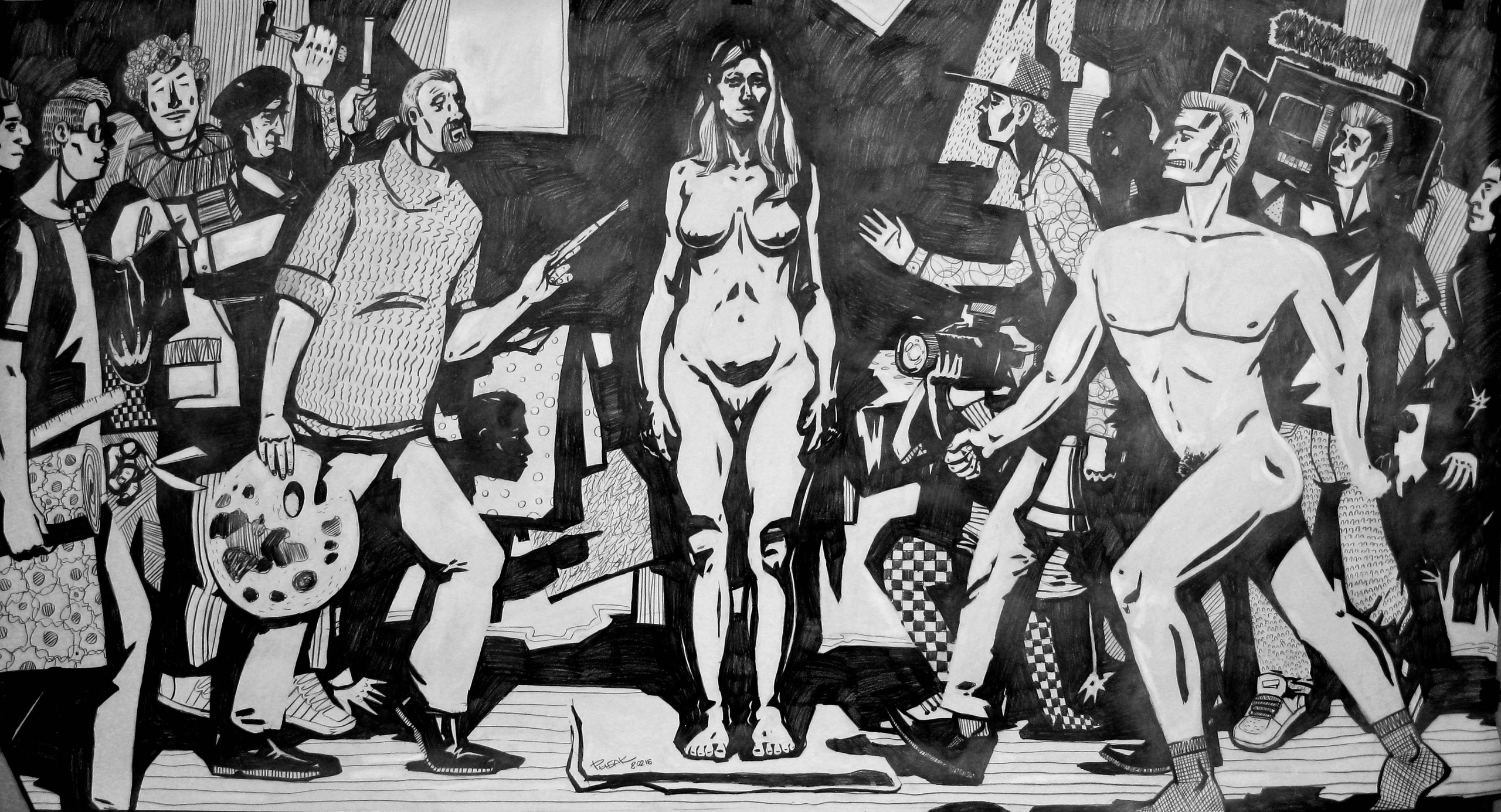 Графика 2015. Художник Рыбак Николай