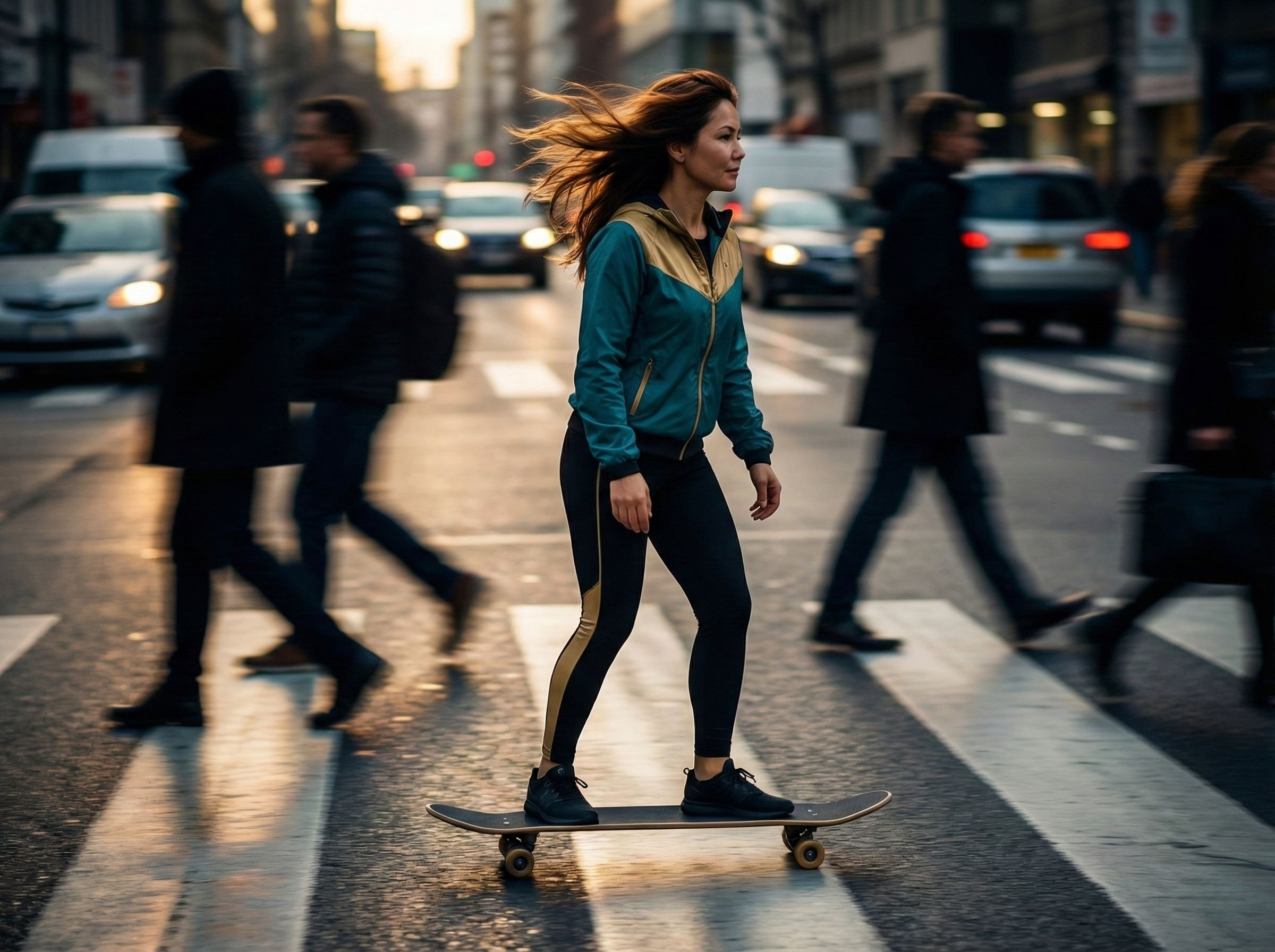 Пример портрета в стиле Street Style, сгенерированного нейросетью Foto-AI