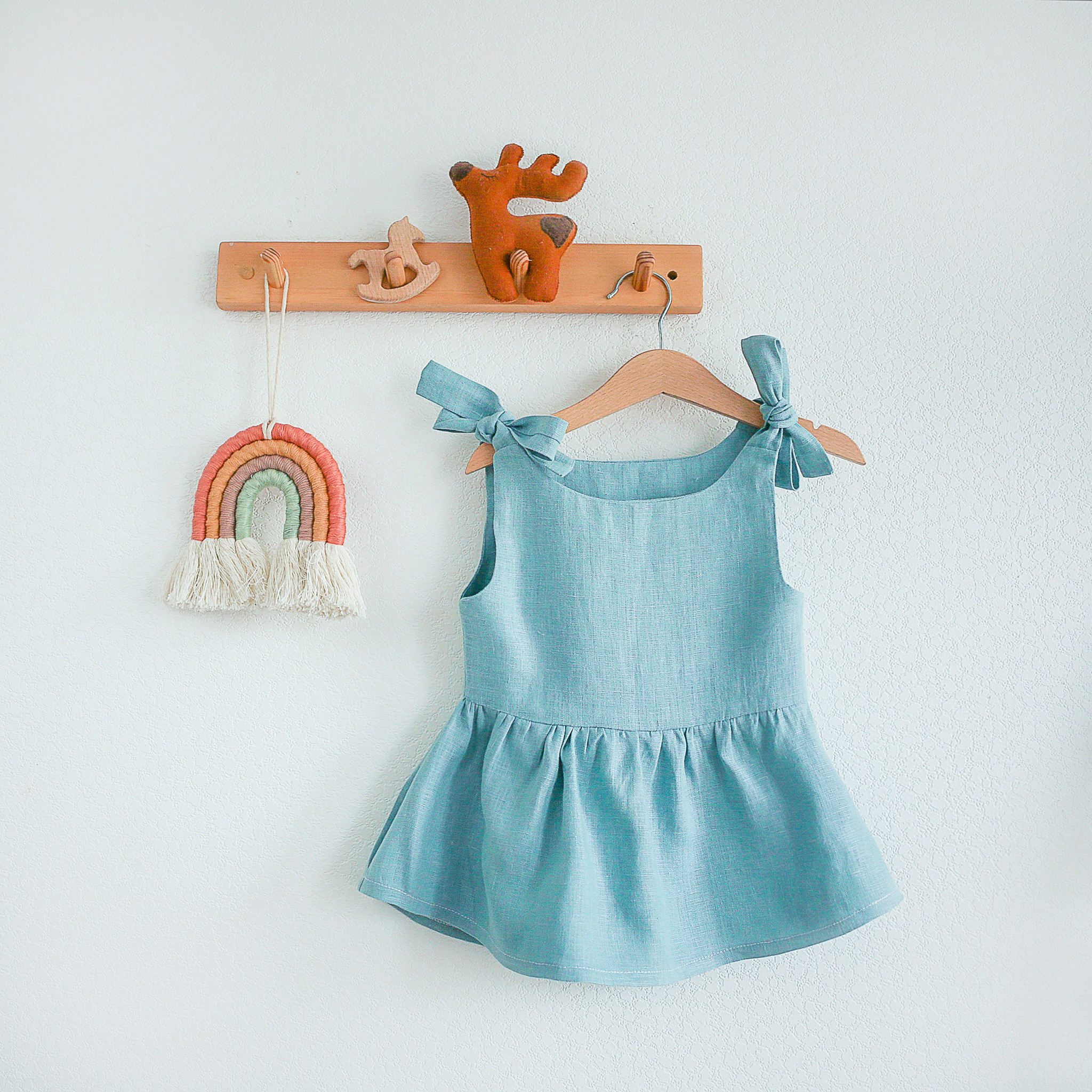 043 Топ с баской. Эко-одежда для детей