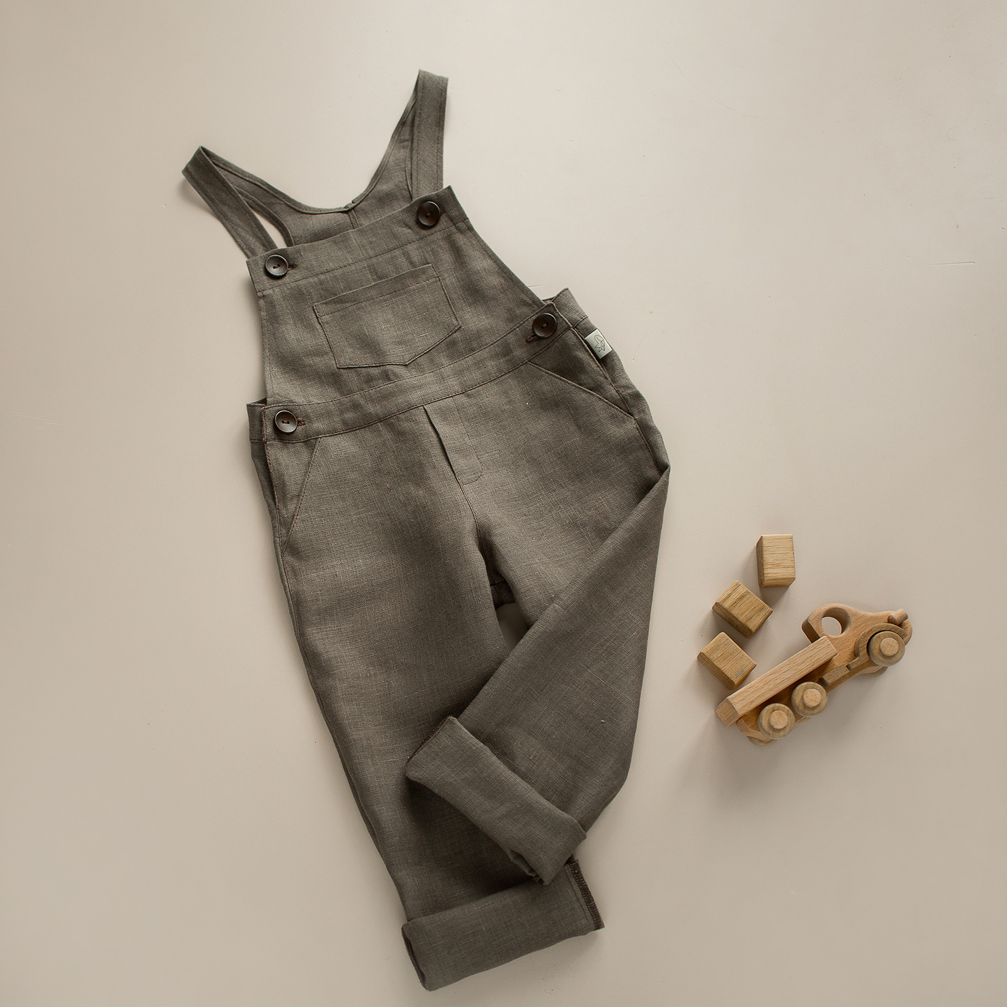 022-1 Комбинезон с поясом. Эко-одежда для детей