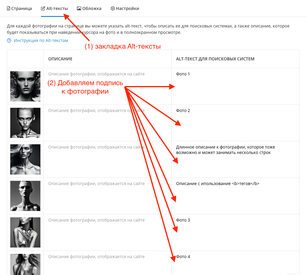 Добавление подписей к фотографии. Фотограф Константин Шамин