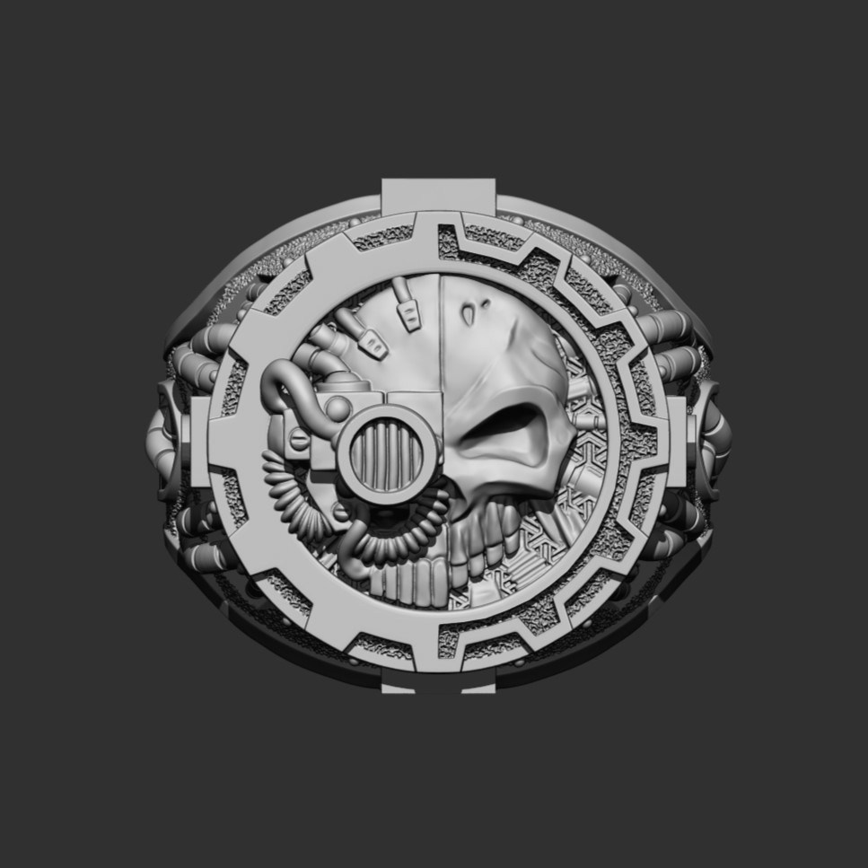 Изготовление 3D моделей атрибутики Adeptus Mechanicus в Joker-Studio