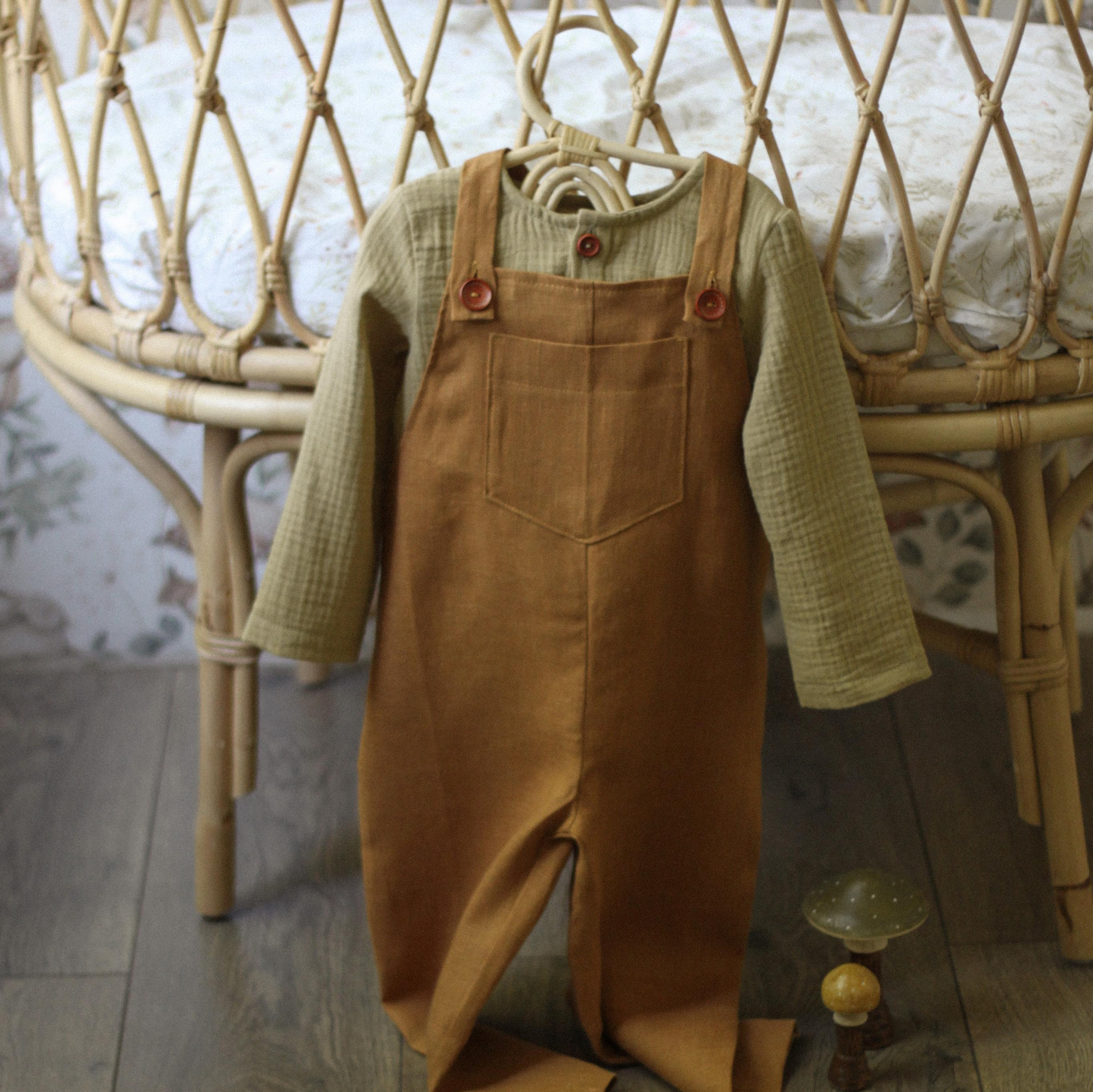 022 Комбинезон с карманом. Эко-одежда для детей