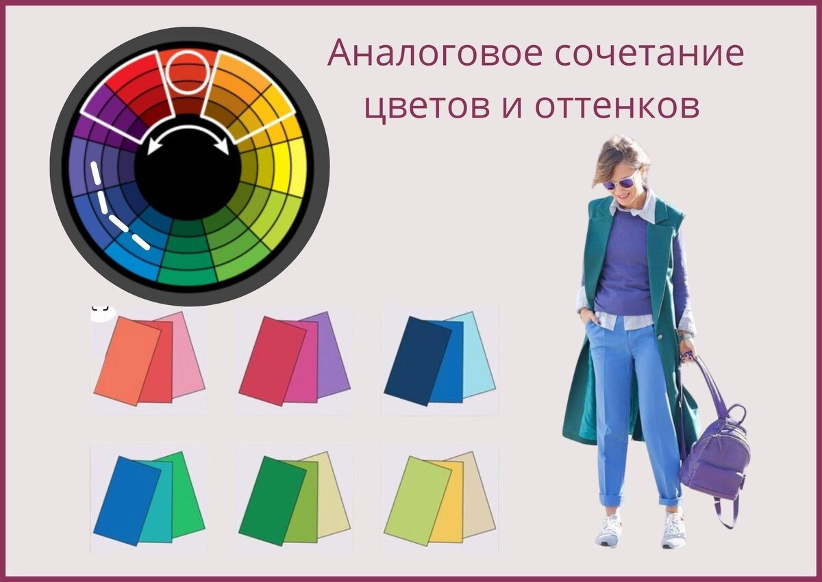 Аналоговая схема подбора цветов.