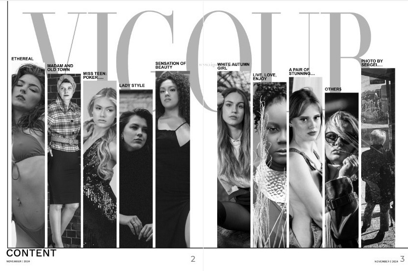 Печать в журнале Vigour. Фотограф Елена Медок Калининград