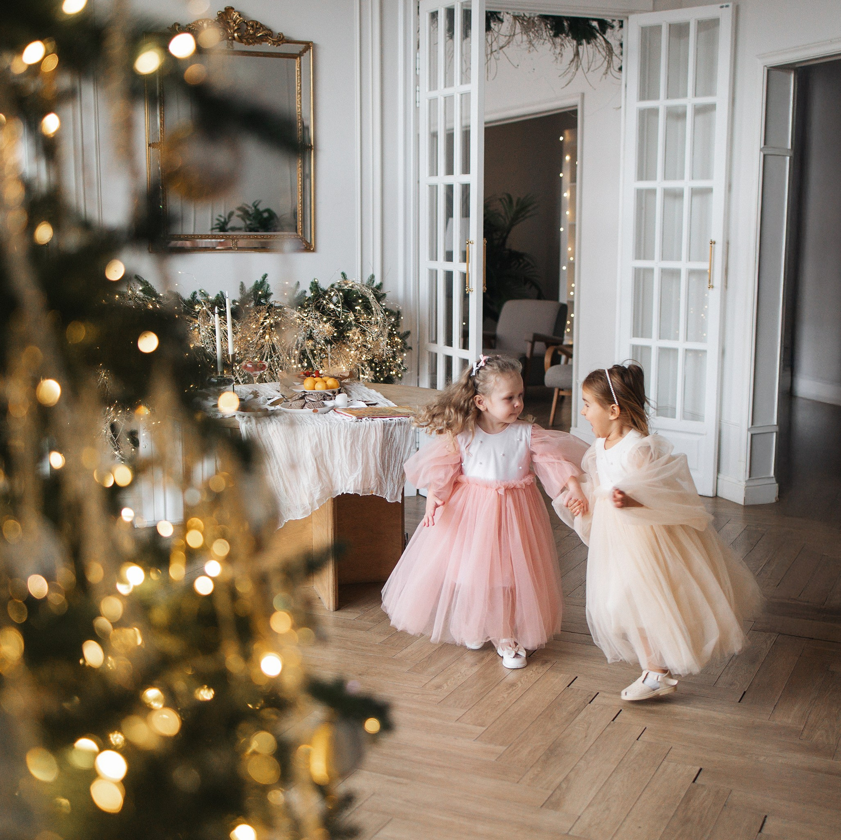 070 Платье пышное. Эко-одежда для детей