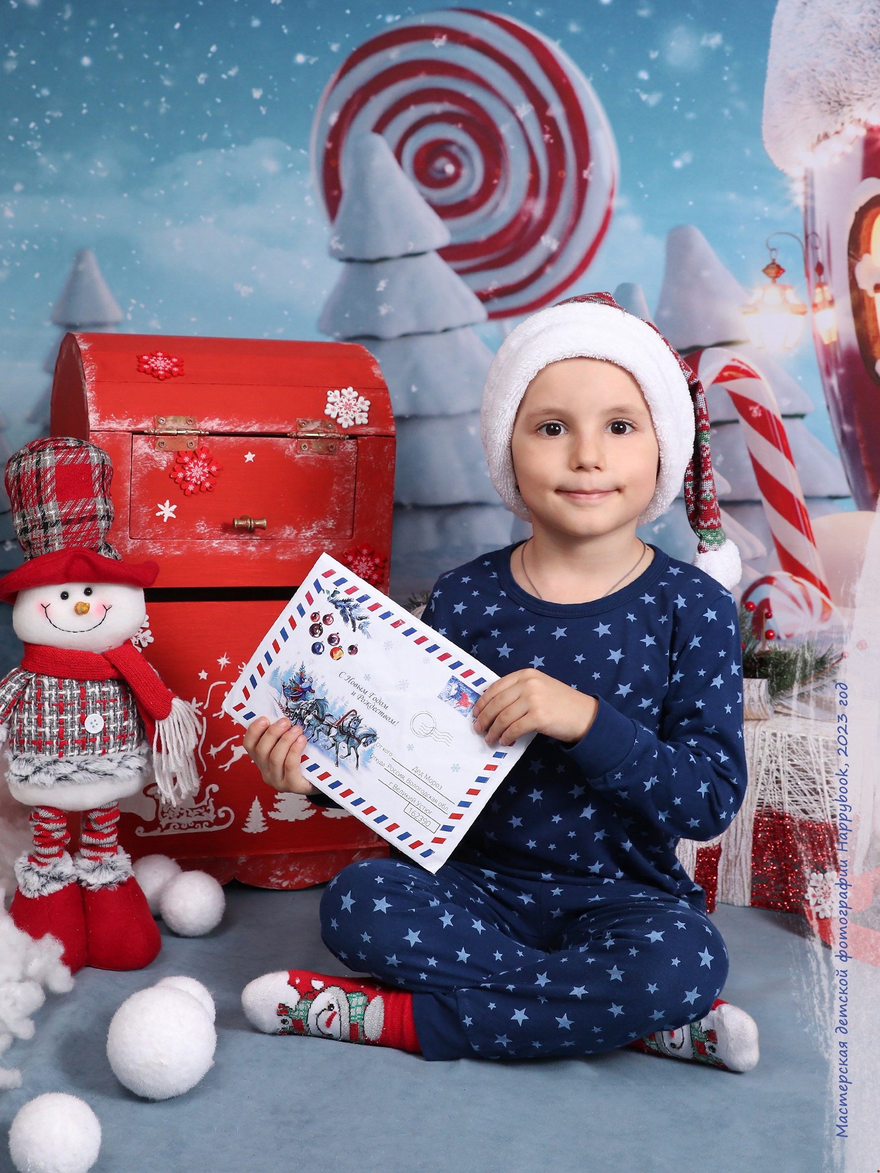 Почта деда Мороза. Детский фотограф в Алматы, виньетки, выпускной альбом Алматы