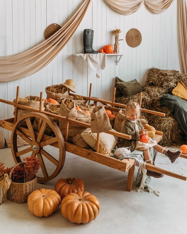 Осенняя фотосессия с кроликами в фотостудии. Фотограф в Санкт-Петербурге, Анна Скворцова