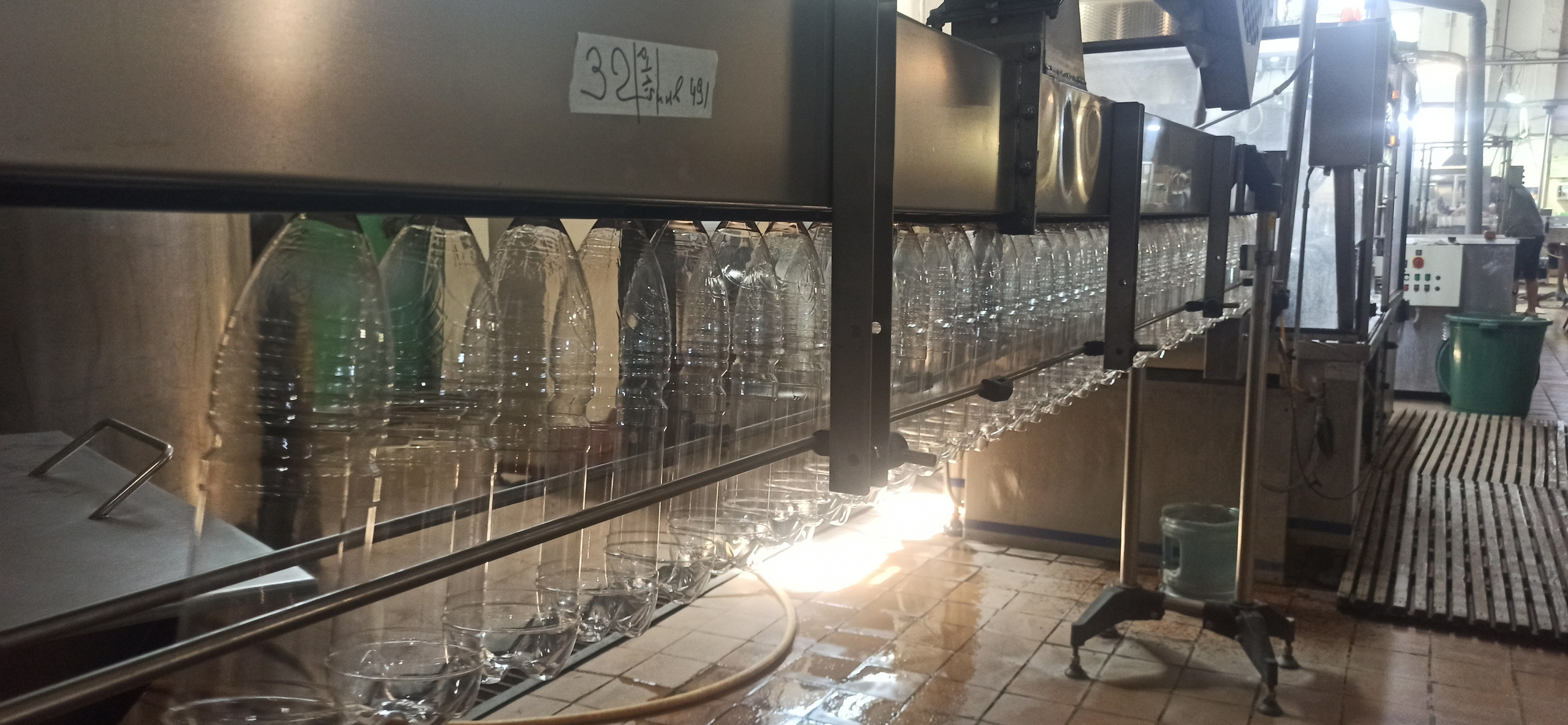 Воздушный конвейер для бутылок ПЭТ