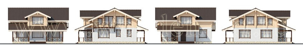 «Тихоново» 292 кв. м. Проекты деревянных домов