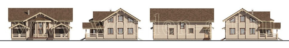 «Раздоры» 388 кв. м. Проекты деревянных домов