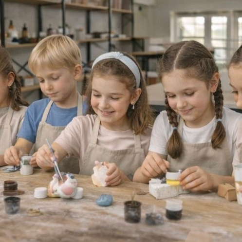 Занятия для детей в творческой студии