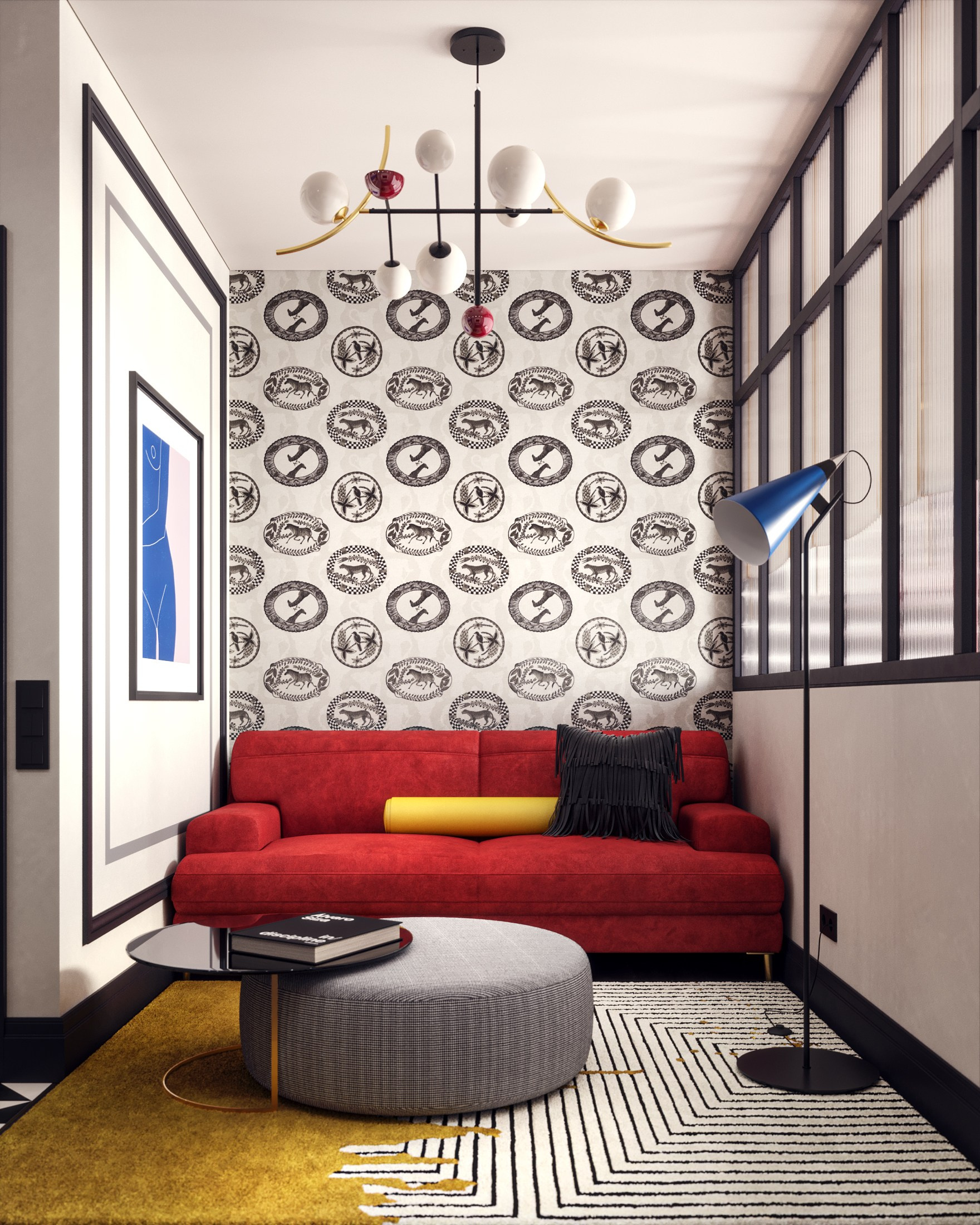 3D visualization of a small apartment for TADstudio. 3D visualization for architects and designers