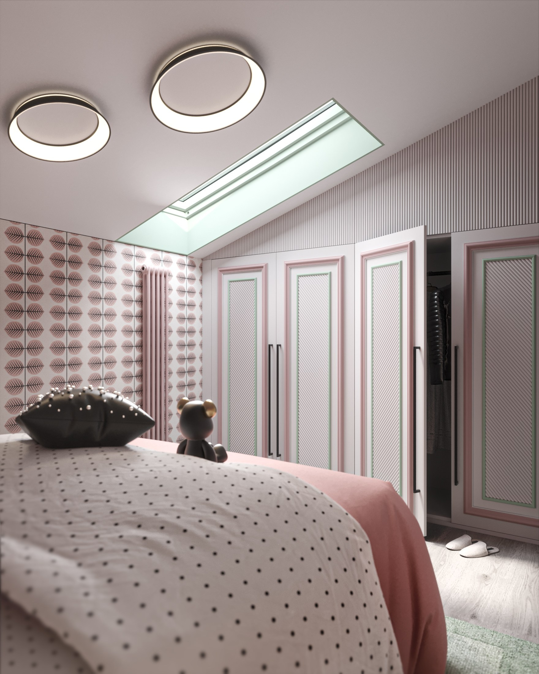 3D visualization of a small apartment for TADstudio #2. 3D visualization for architects and designers