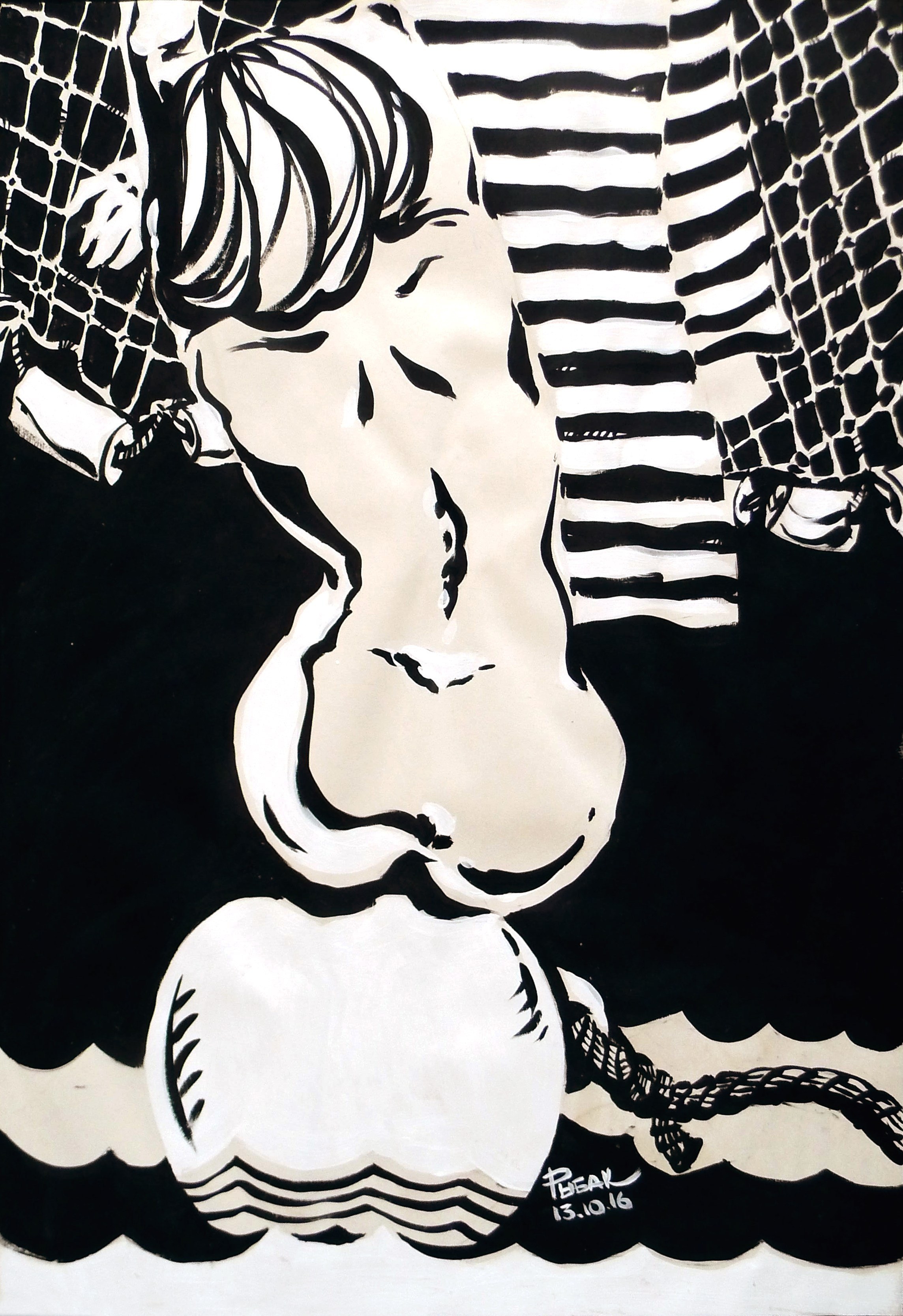 Серия Вода и сети. Художник Рыбак Николай