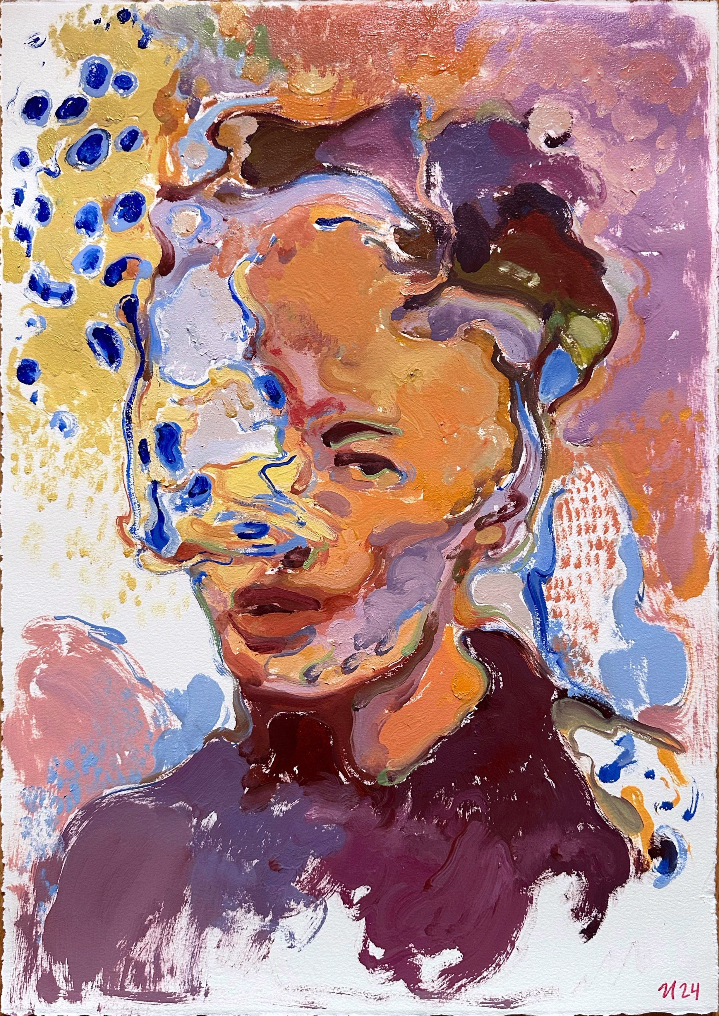 Доступные работы на бумаге (акрил/масло). Визуальный художник Илья Филатов