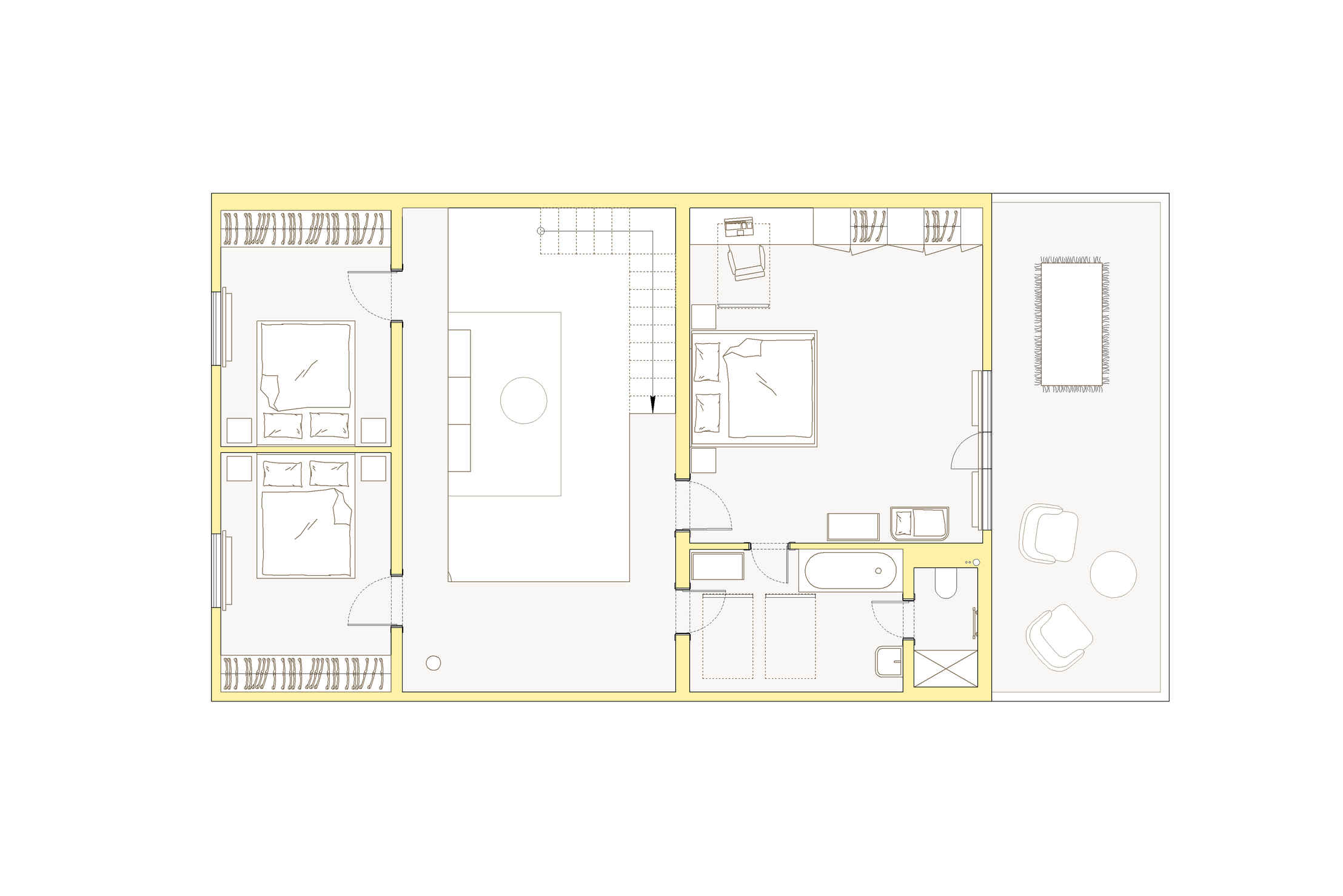 Удобная планировка дома 260 м² для большой семьи в Ленобласти. Дизайн интерьера в Петербурге Ворфаламеева Яна