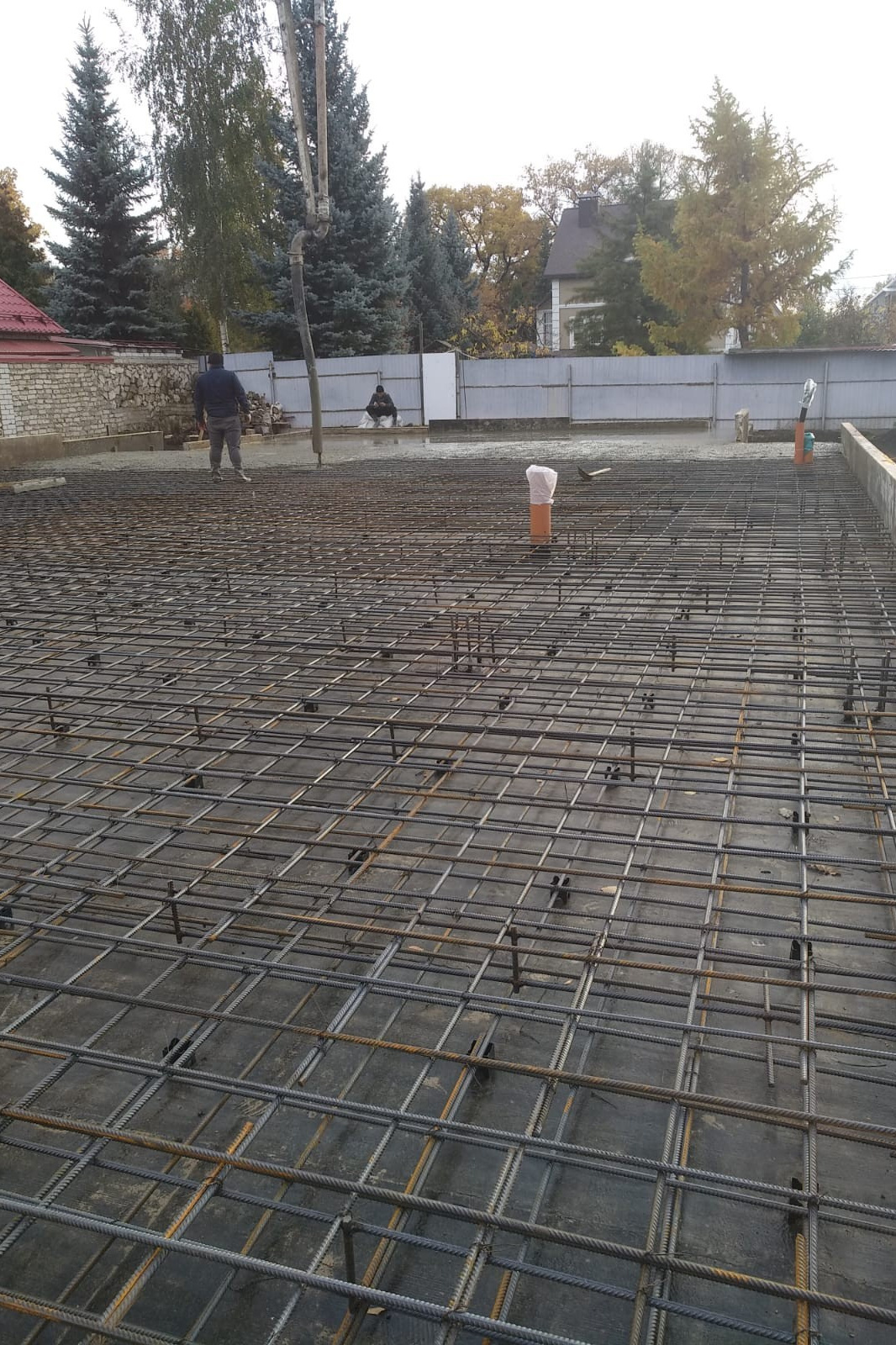 Фотографии рабочего процесса. Монолитное строительство домов в Самаре