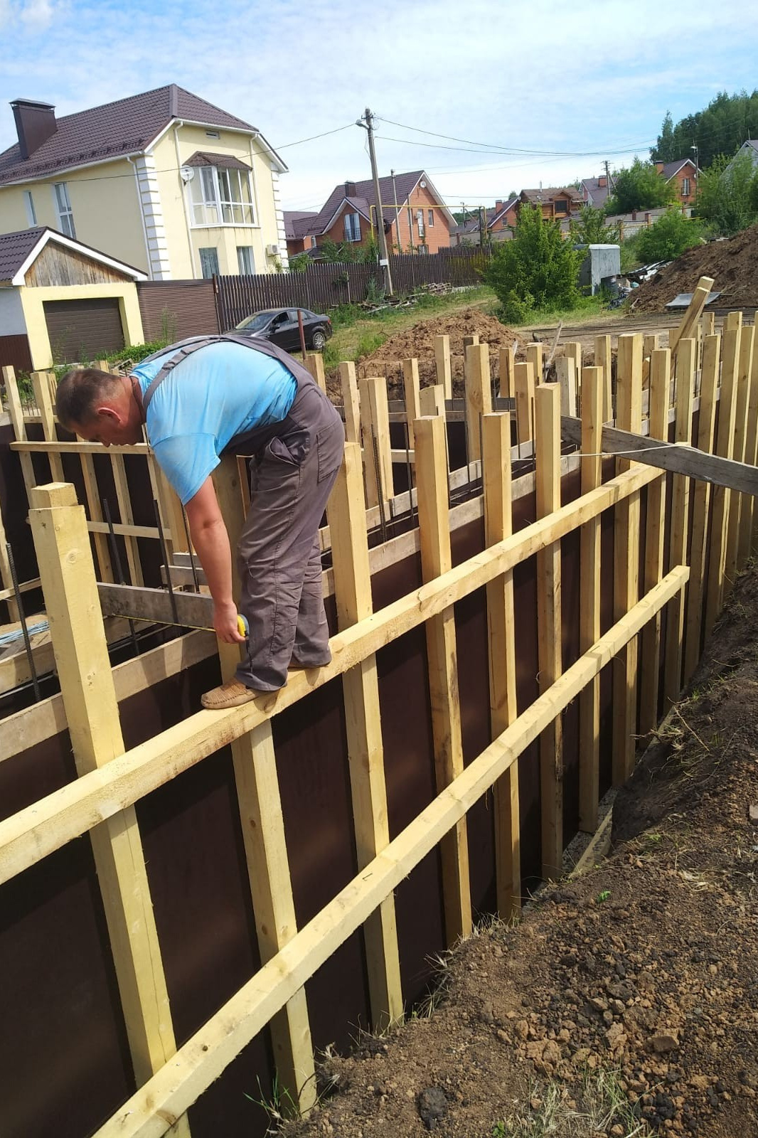 Фотографии рабочего процесса. Монолитное строительство домов в Самаре