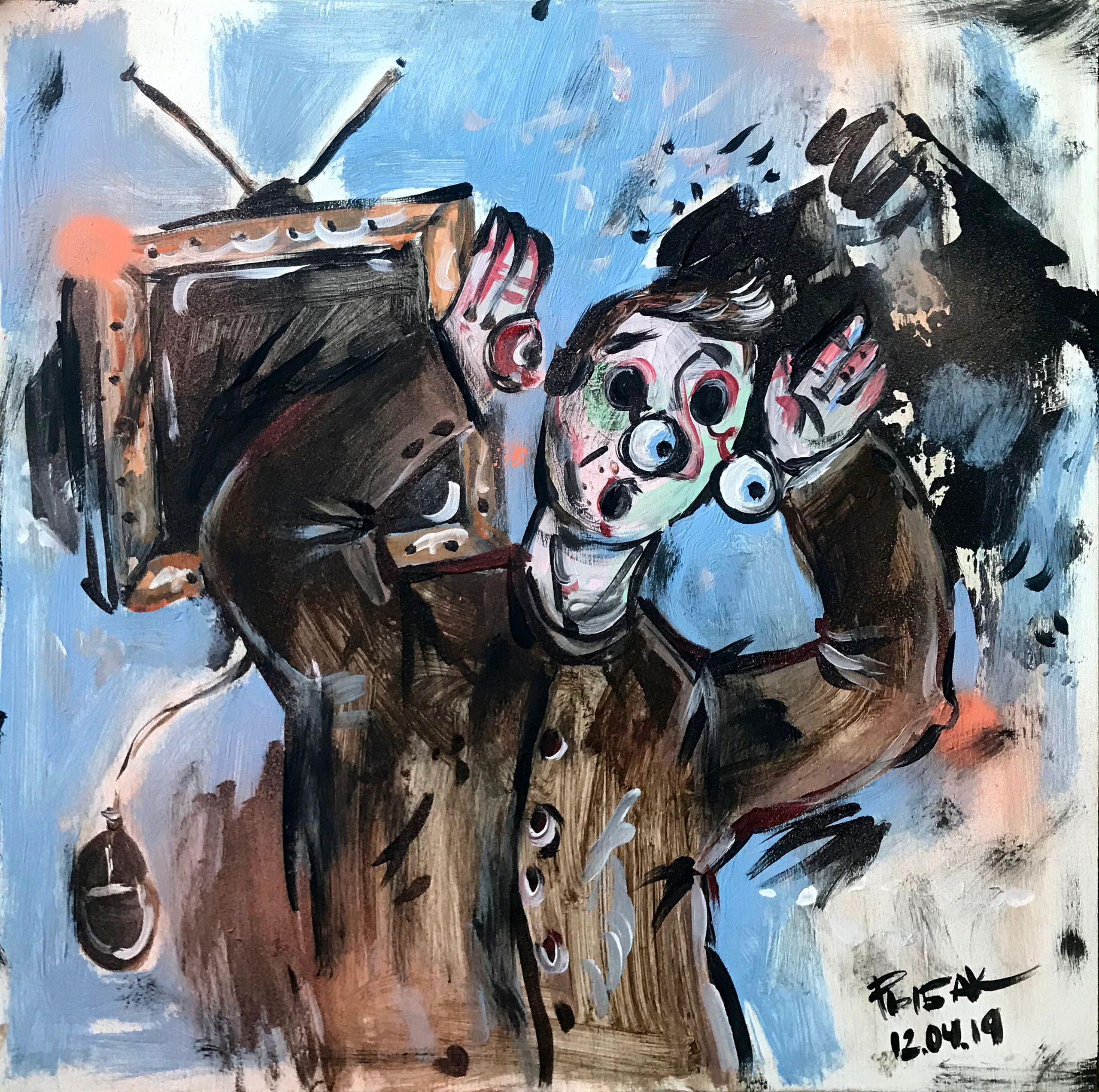 Триптих Защитный механизм. Художник Рыбак Николай