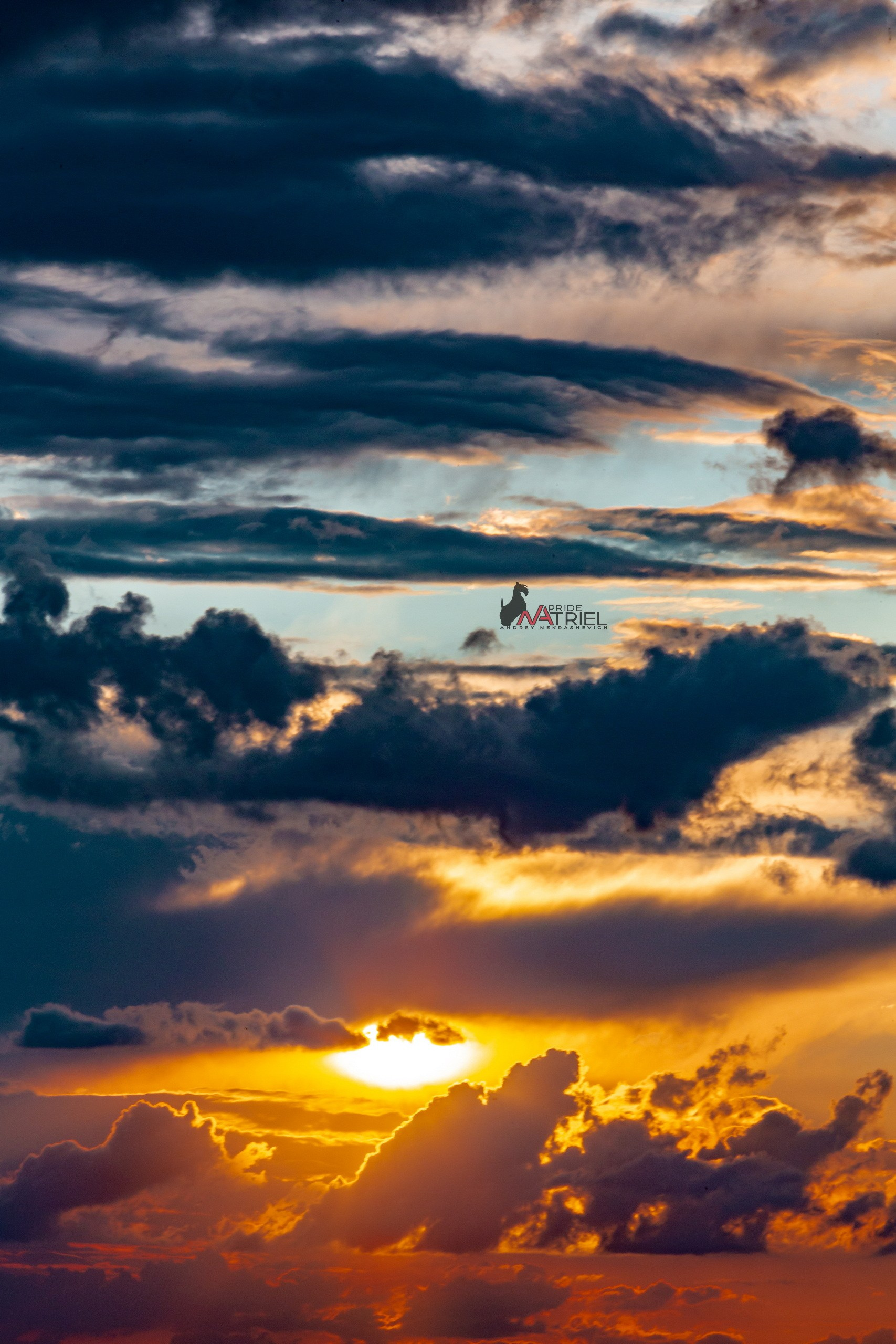 небо закат облака пейзаж