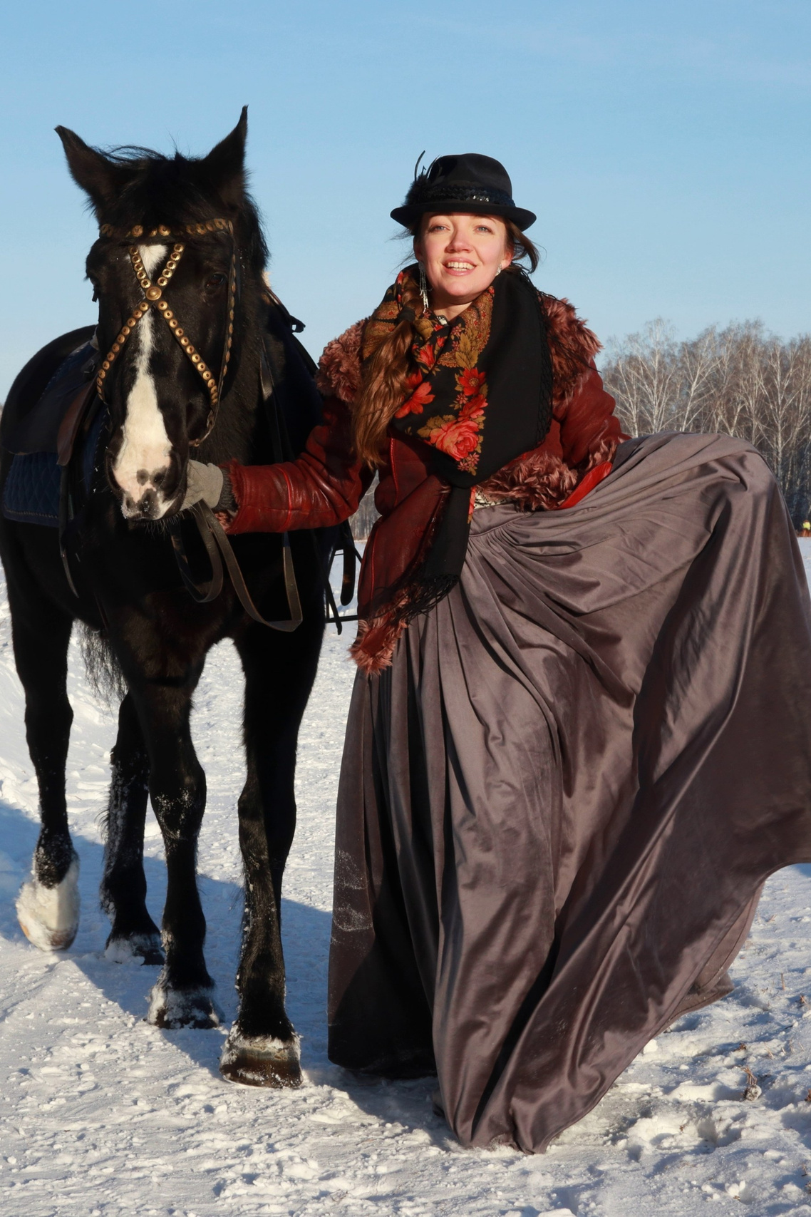 Зимняя конная охота. Фотохудожник Светлана Финадеева. Челябинск