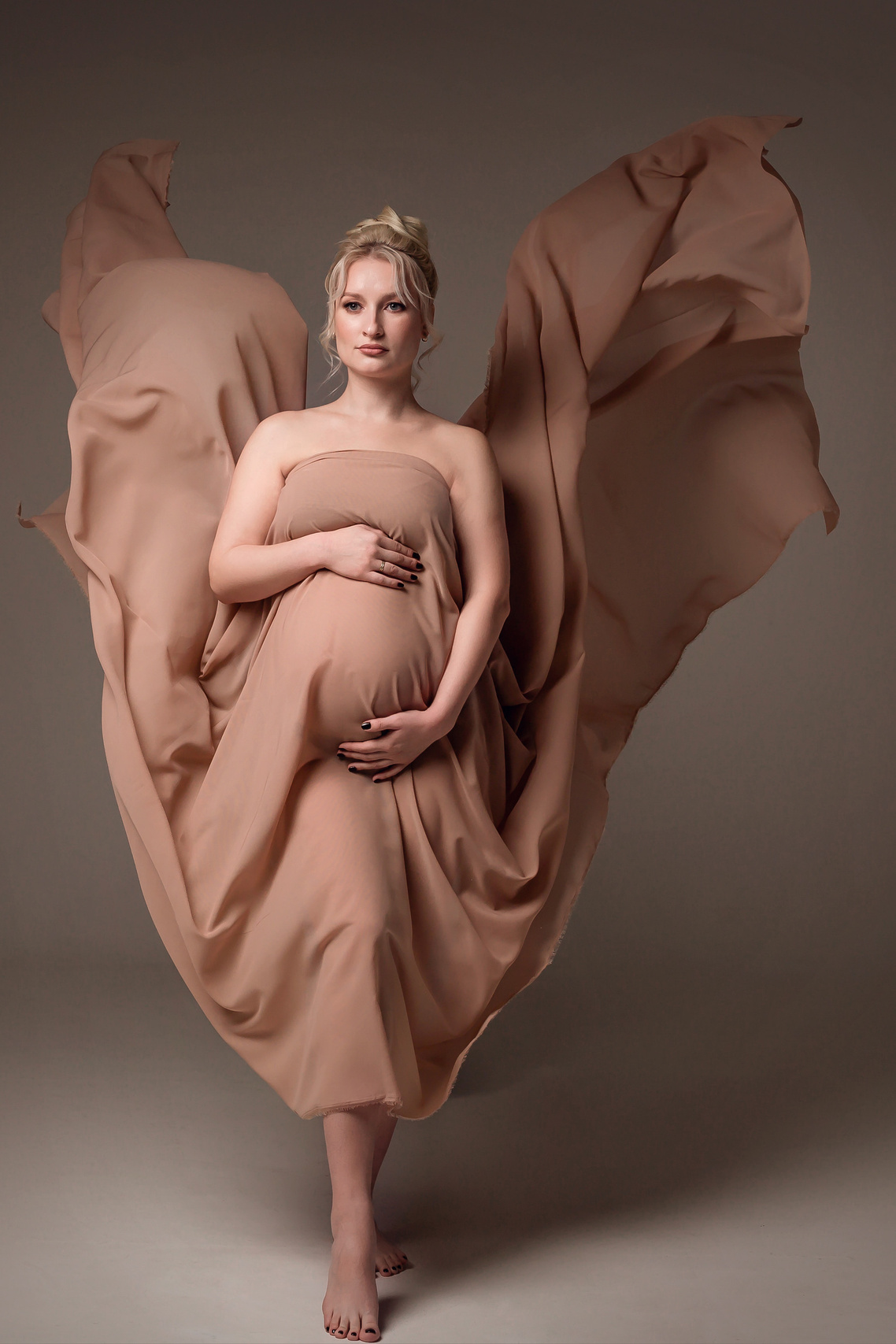 Фотосессия в тканях