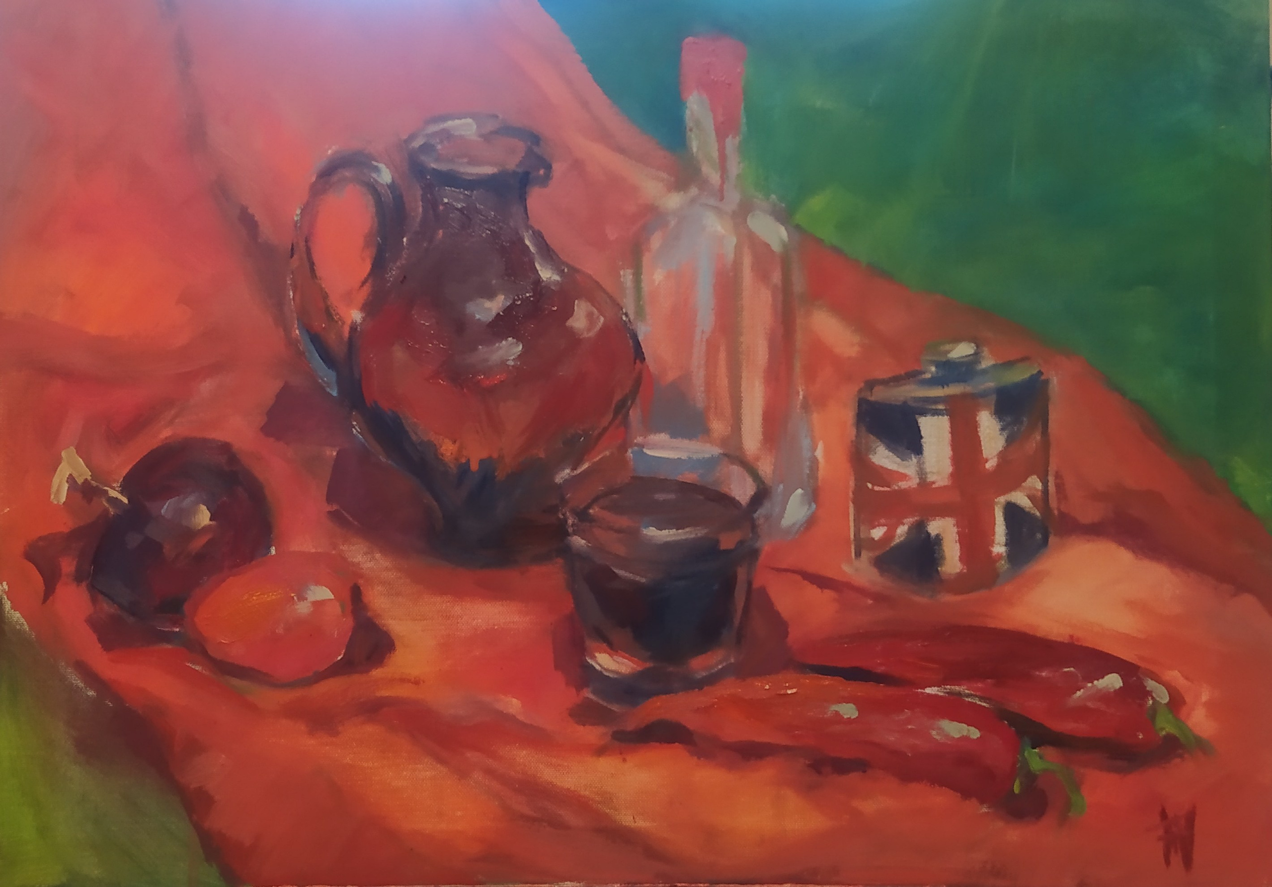 картины, живопись, масло, акрил, интерьерные картины, красный, натюрморт
