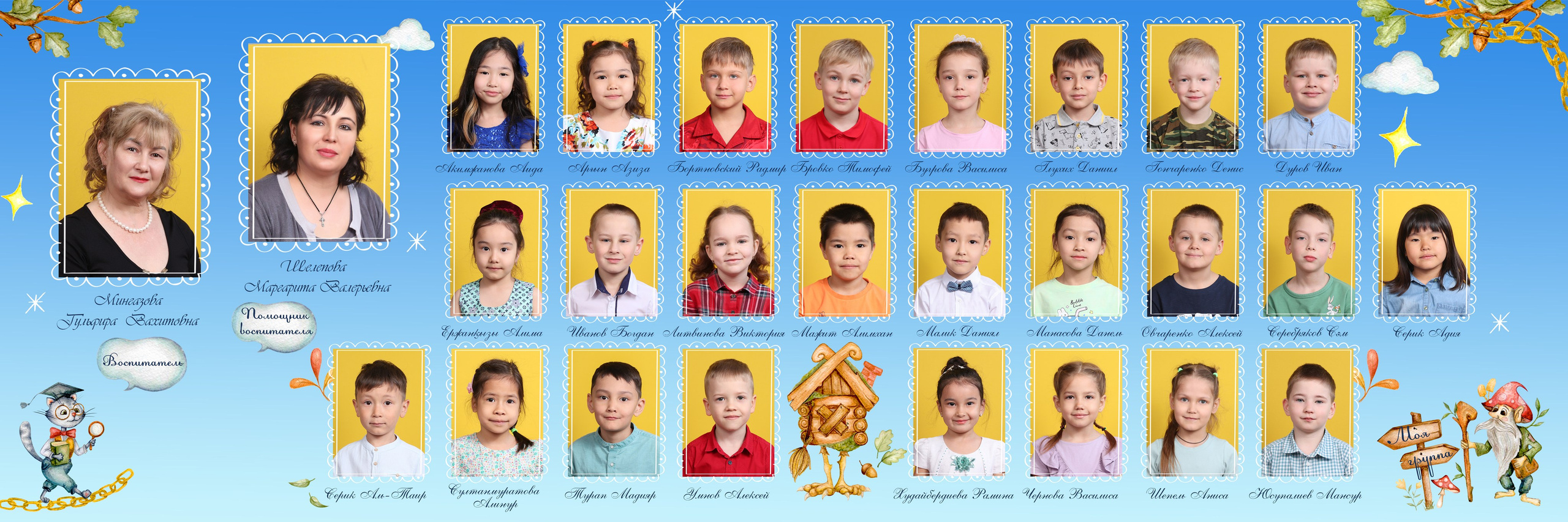 Сказки детства. Детский фотограф в Алматы, виньетки, выпускной альбом Алматы