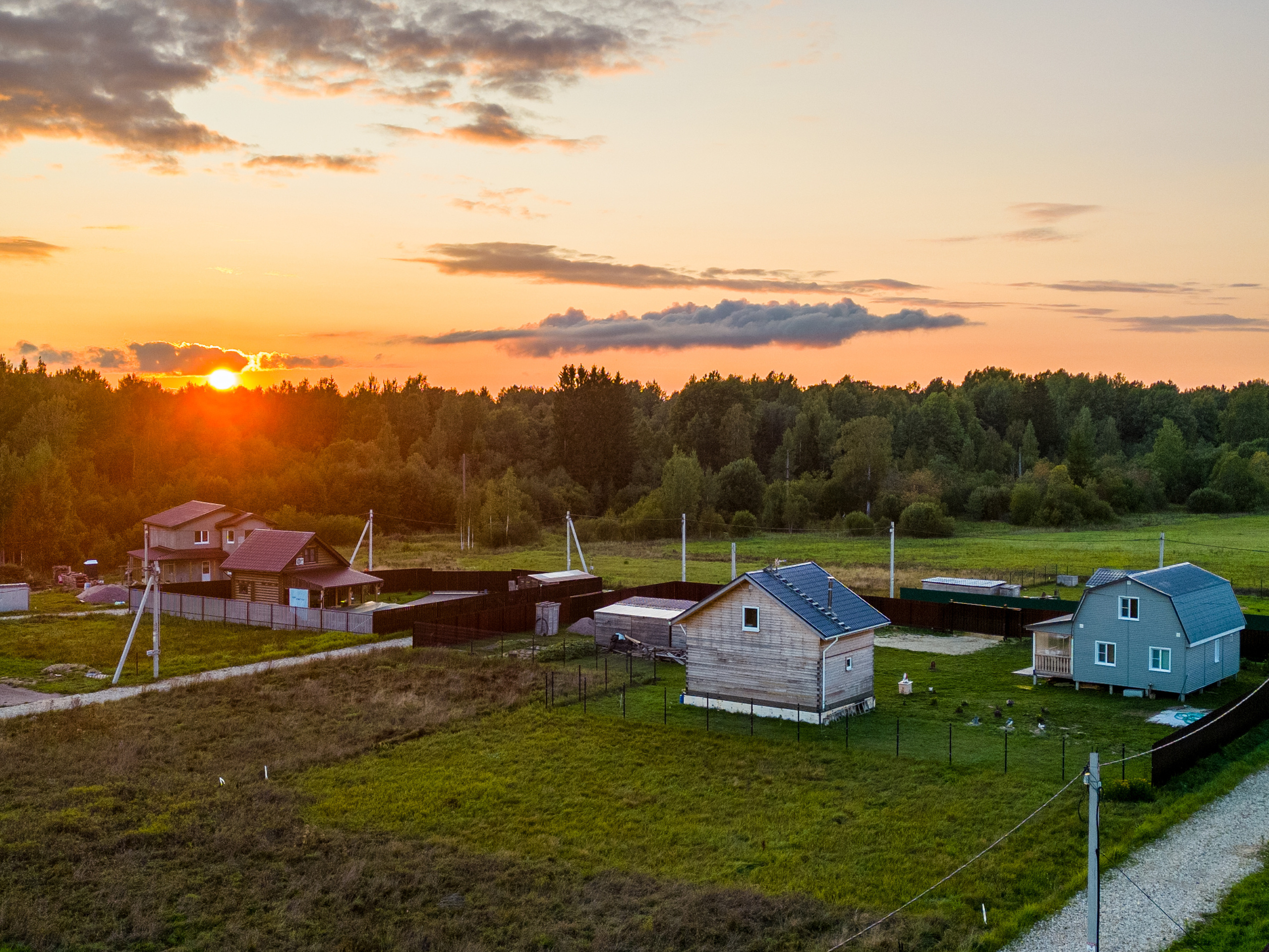 Аэросъемка недвижимости с дрона.
