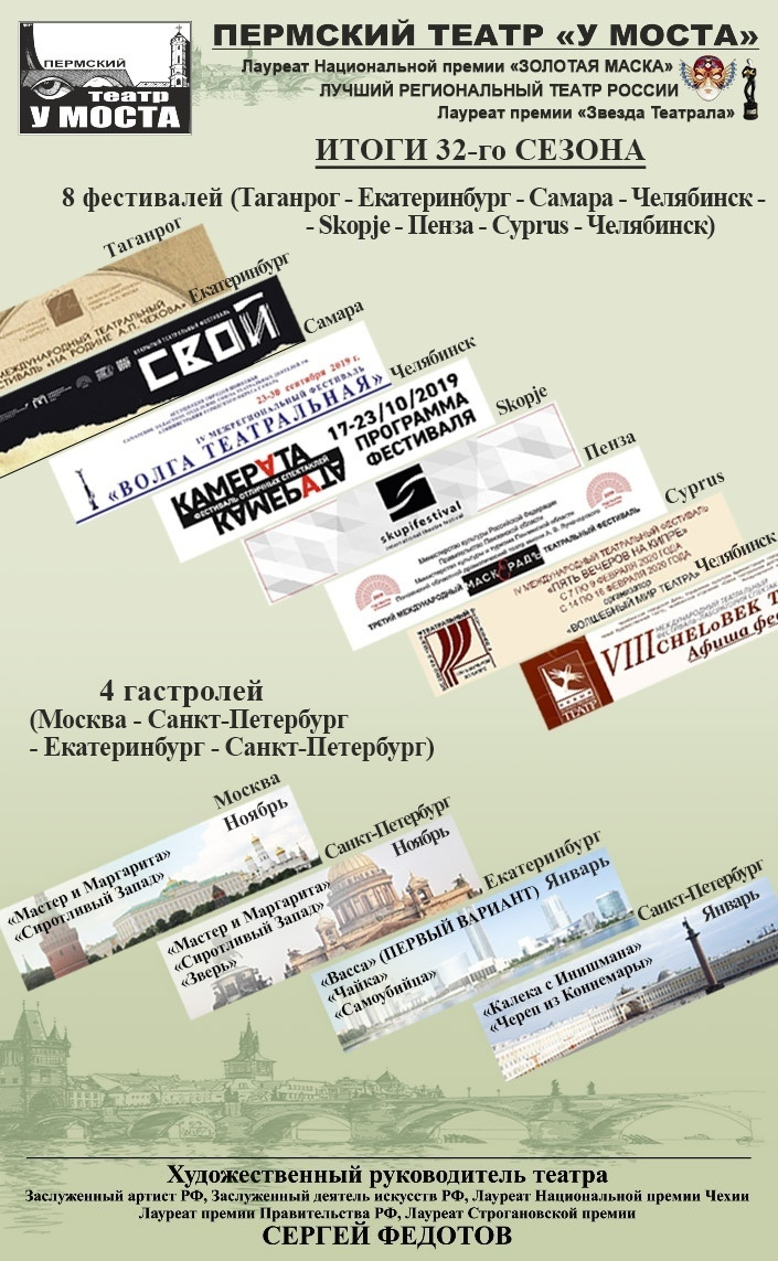 Итоги 32-го сезона в Пермском театре «У Моста». Журнал о самом особенном. Пермь и Пермский край