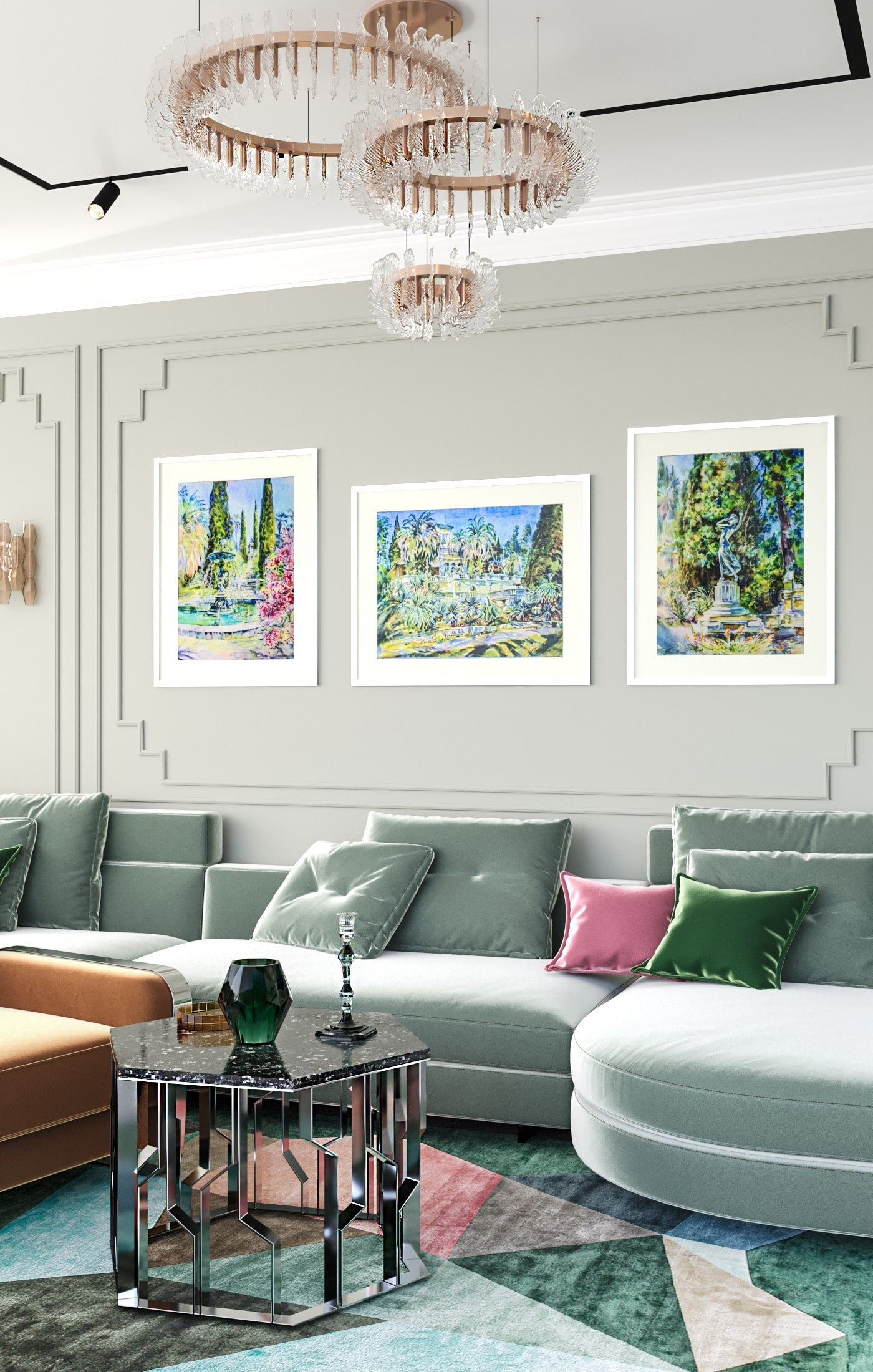 Дизайн проект квартиры в современном Ар деко. Интерьерный дизайнер в Сочи Поплавская Татьяна. Проектирование интерьеров и организация процесса ремонта