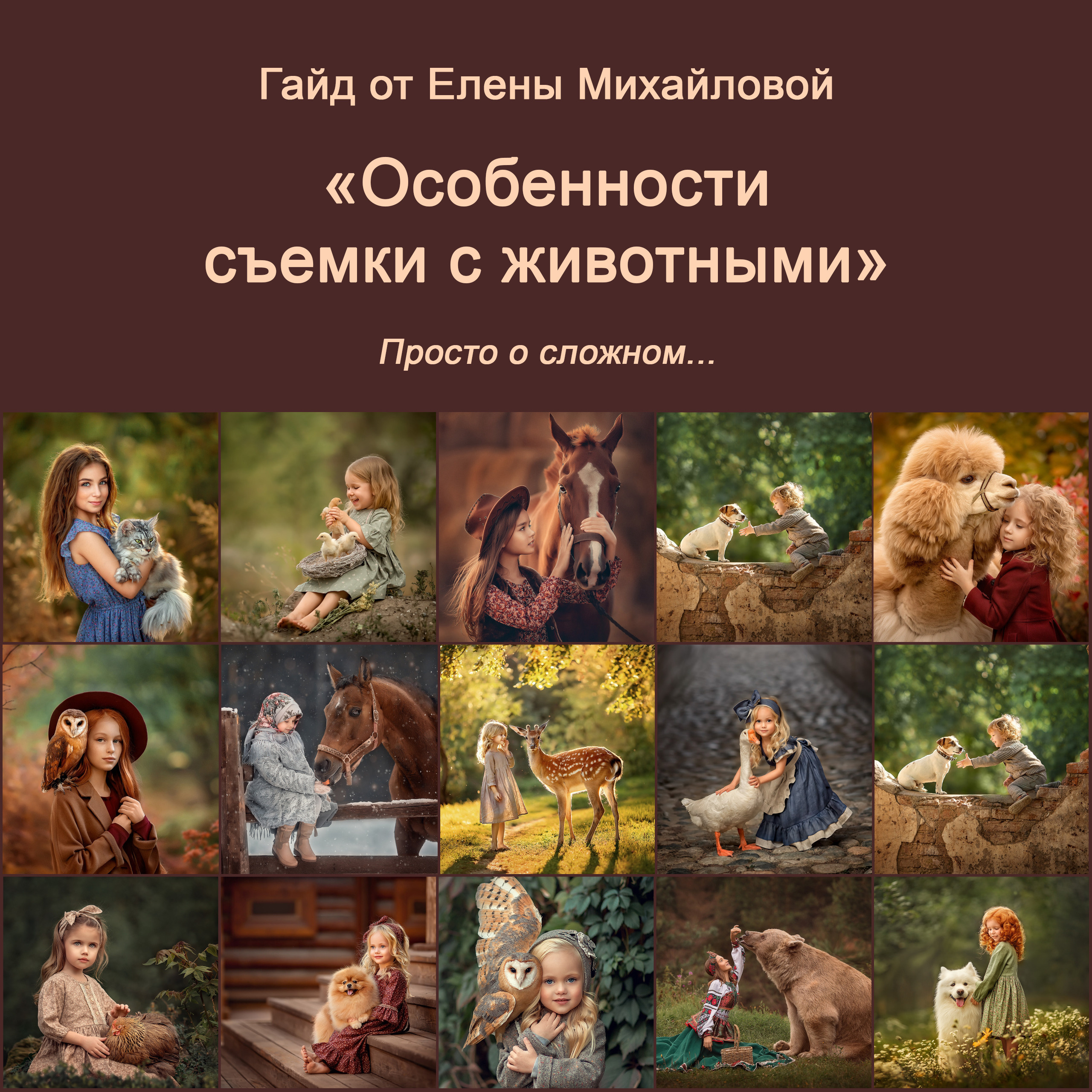 Гайд «Особенности съемки с животными». Детский и семейный фотограф Елена Михайлова в Москве