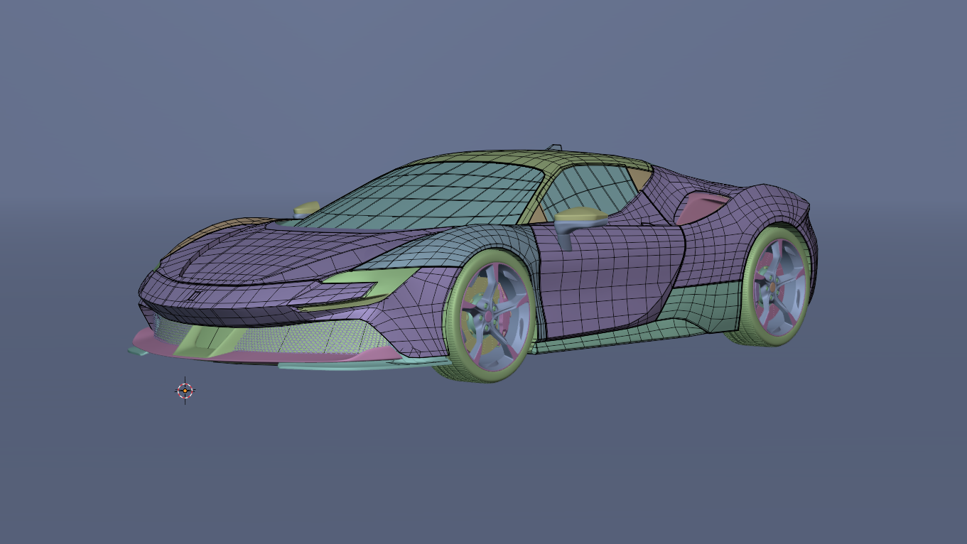 FerrariSF90. Архитектурная визуализация