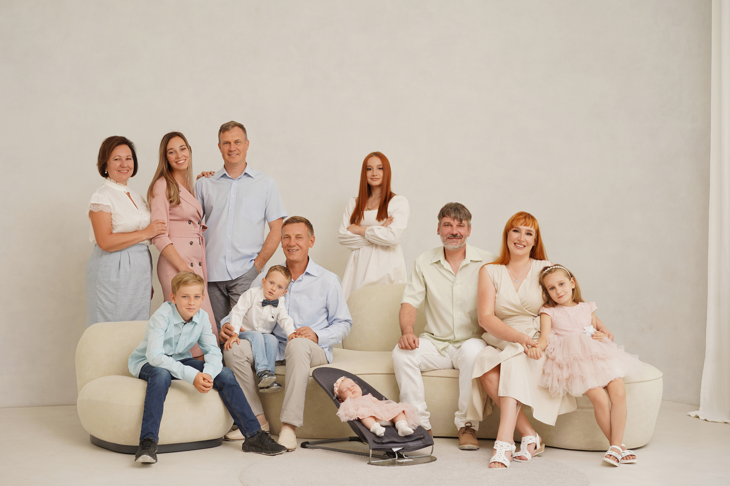 Студийная семейная фотосессия. Сниму тебя красиво / Фотографы Денис и Мария