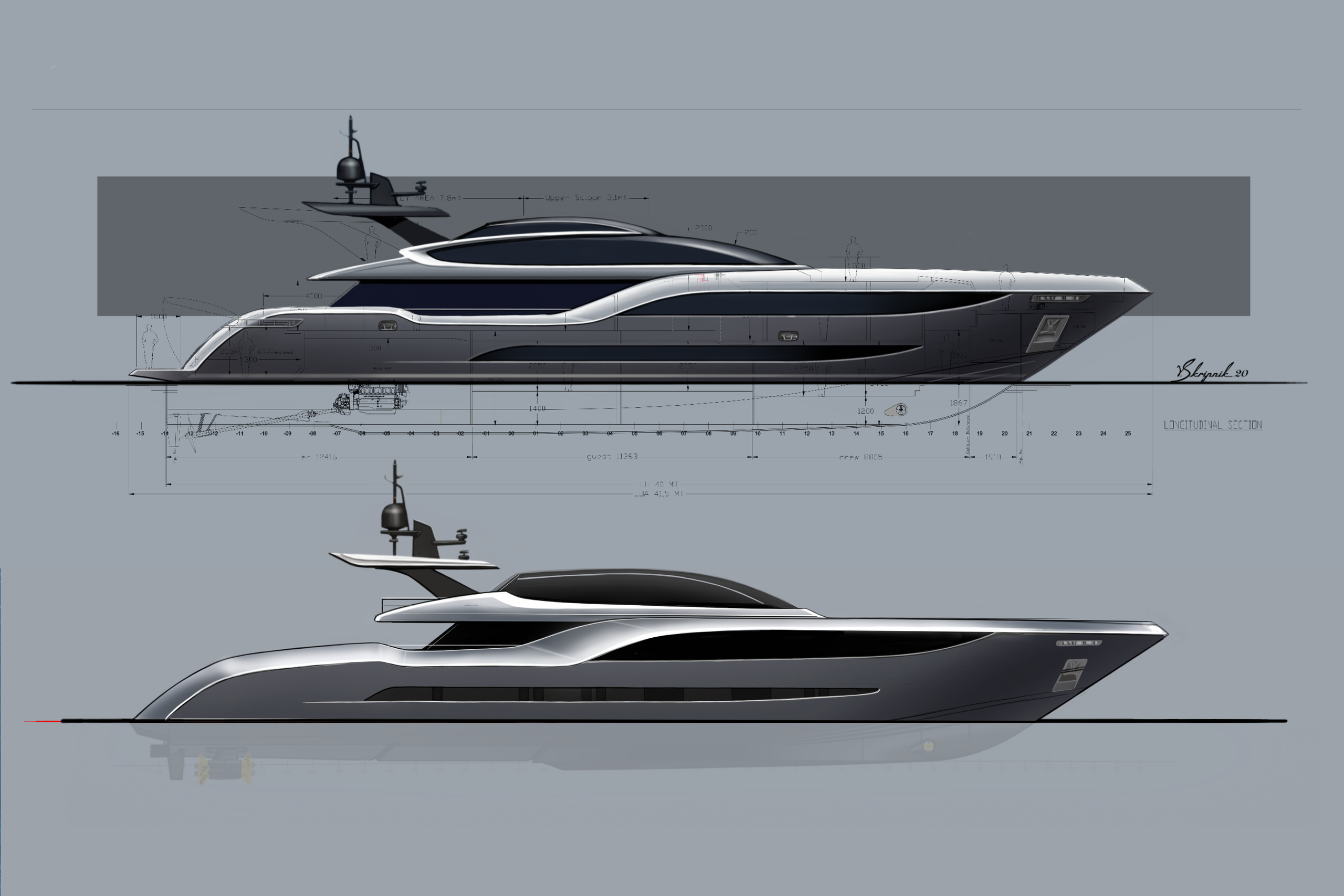 Yacht and car design. Skripnik Design