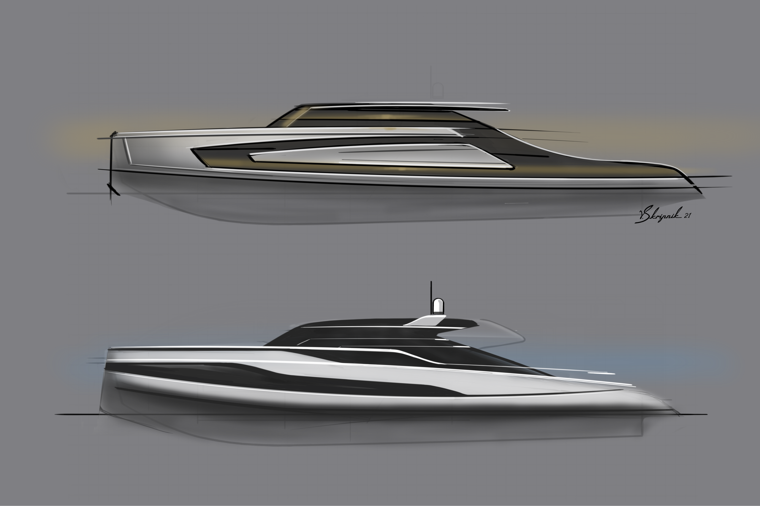 Yacht and car design. Skripnik Design