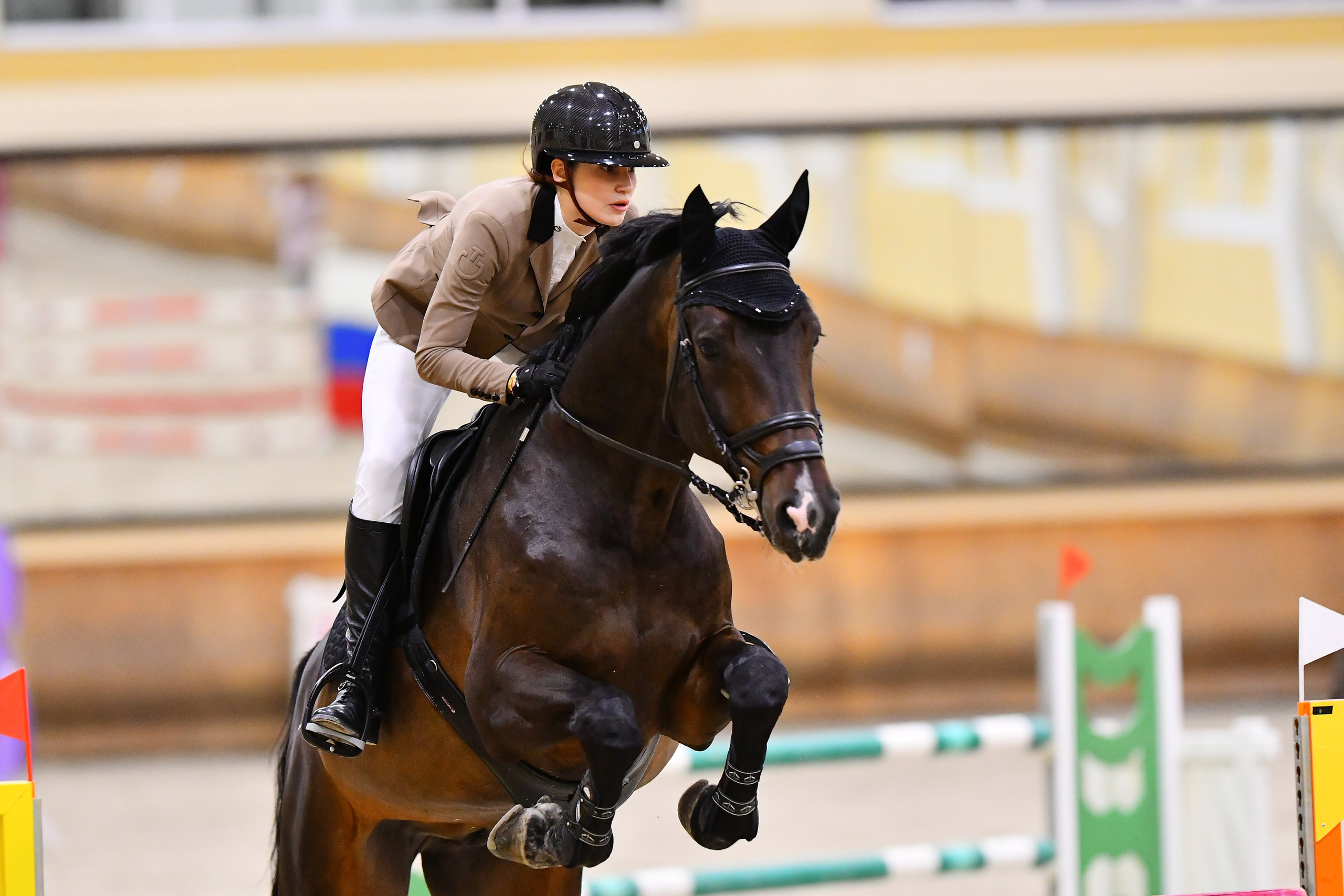 2025.02.01 — ЗИМНИЙ КУБОК КСК ДИВНЫЙ ПО КОНКУРУ. ТУРНИРНАЯ КОННАЯ ФОТОГРАФИЯ, Руднева Ольга и Евгений Адеев