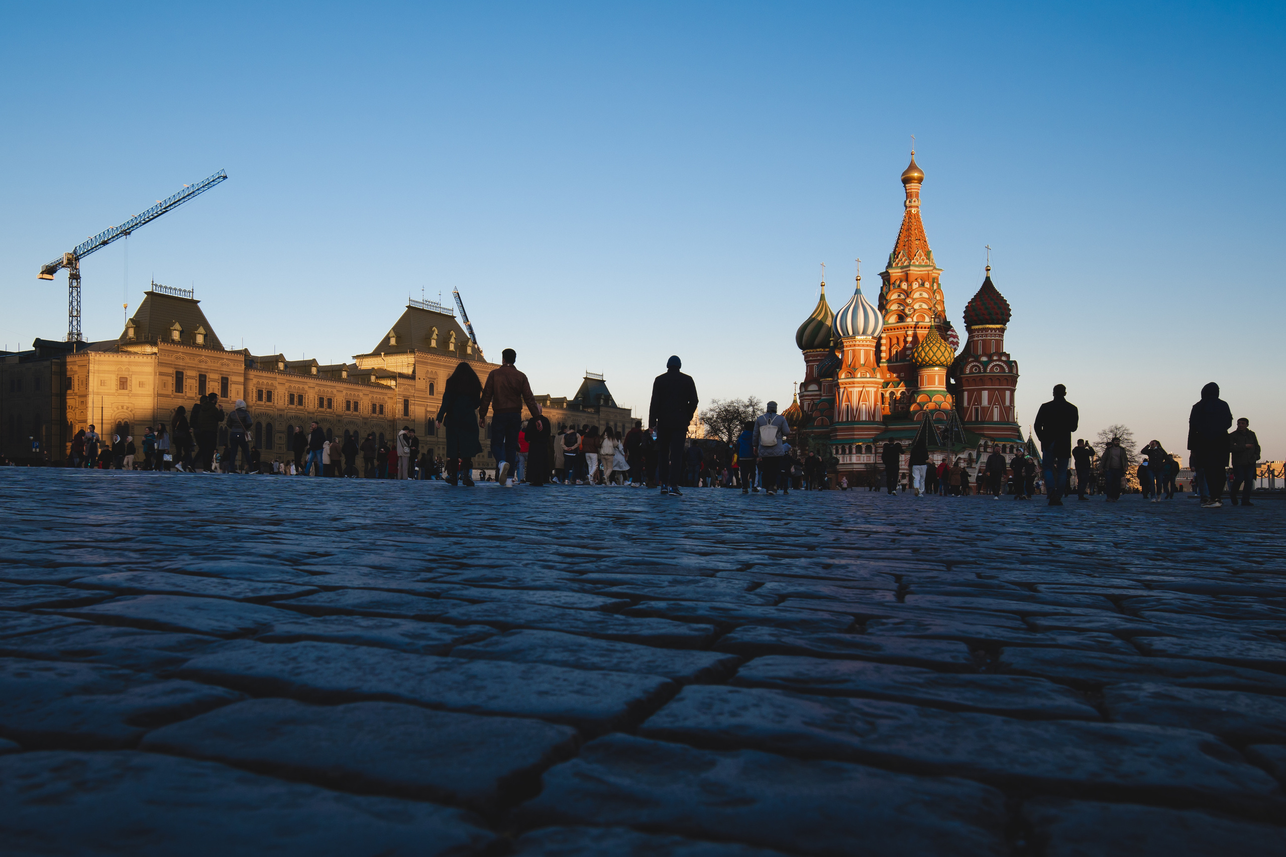 Красная площадь на закате