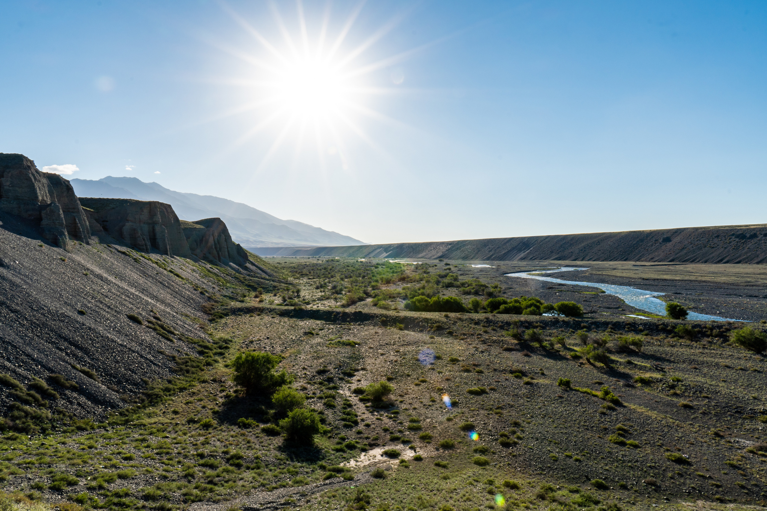 Дорога из Учерала в Достык в Казахстане