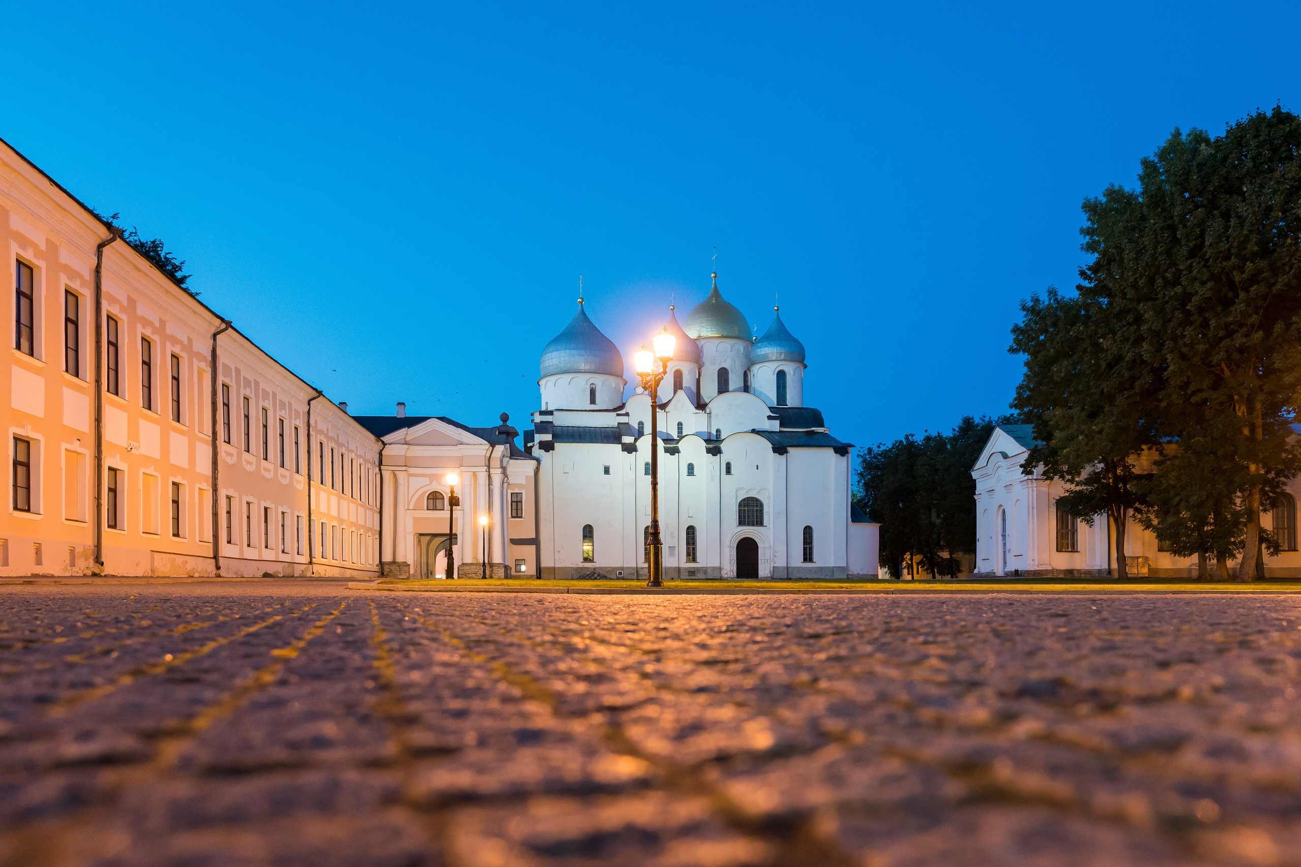 Новгородский Кремль ночью