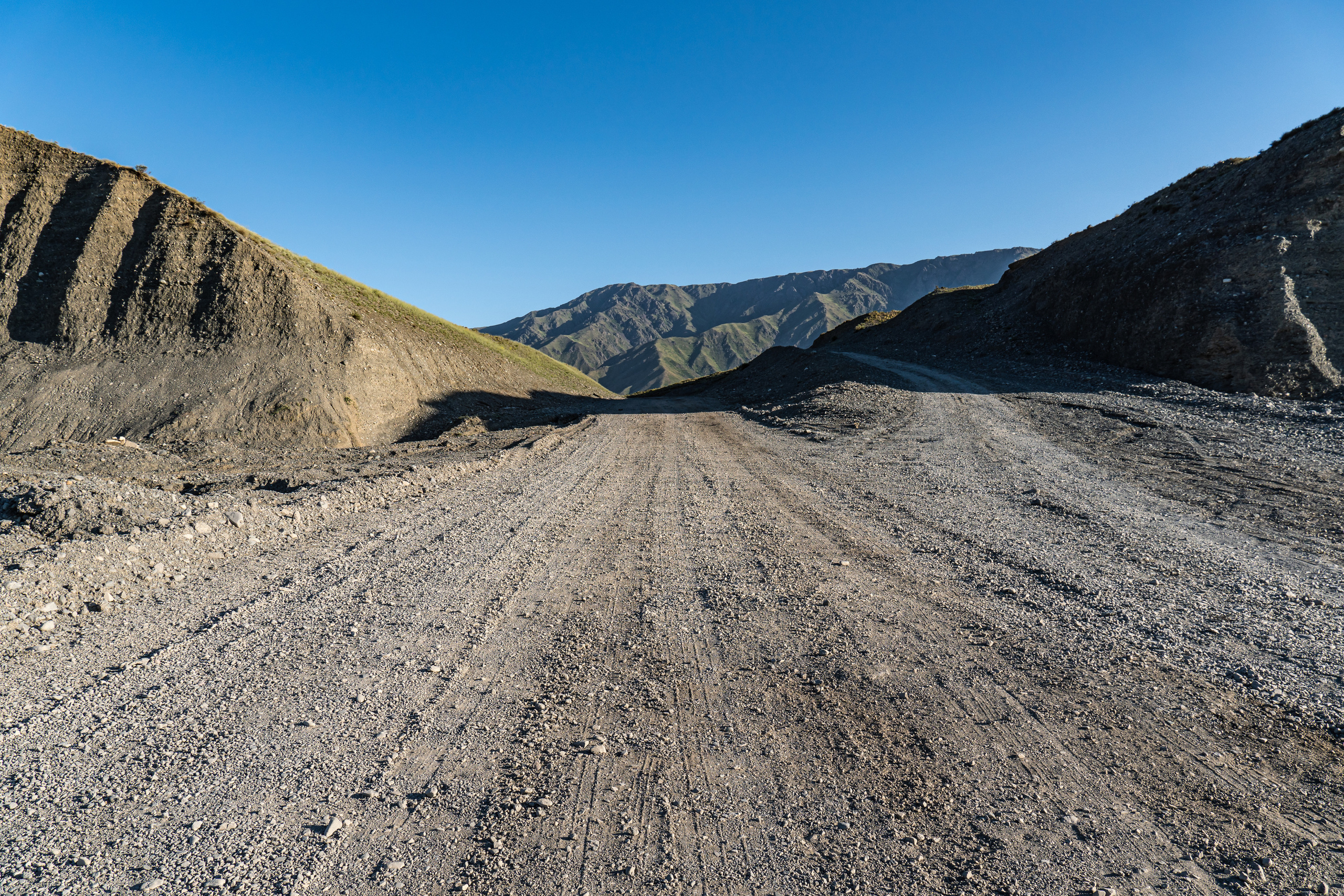 Дорога из Учерала в Достык в Казахстане