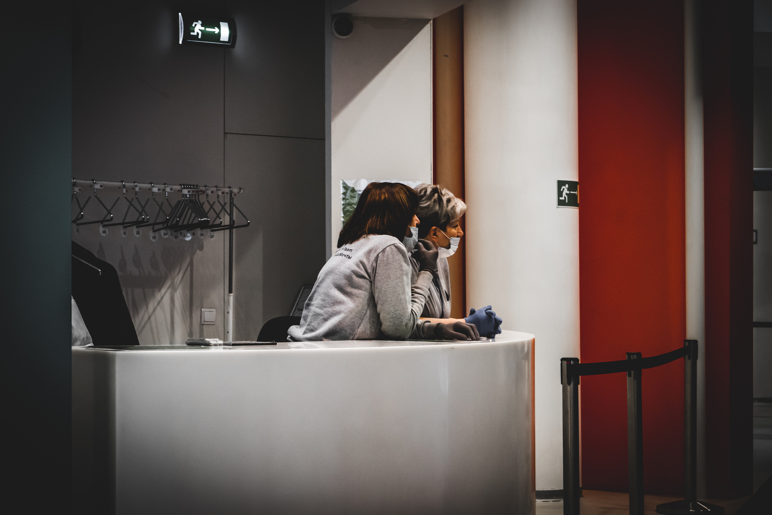 Гардероб в Медиацентре парка Зарядье