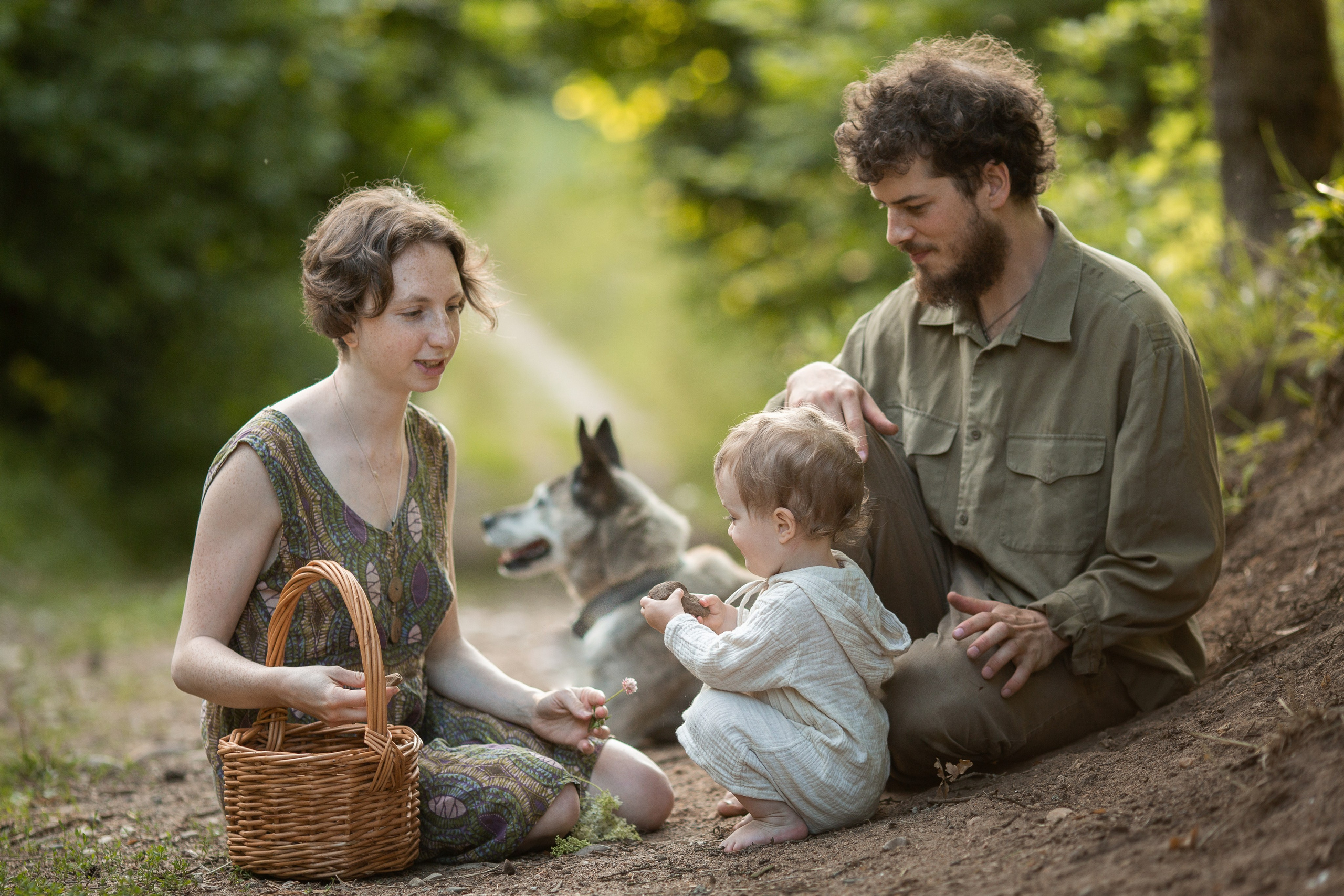 Семейная фотосессия на природе, фотограф Звенигород, семейный фотограф. Фотограф Олеся Бакалина